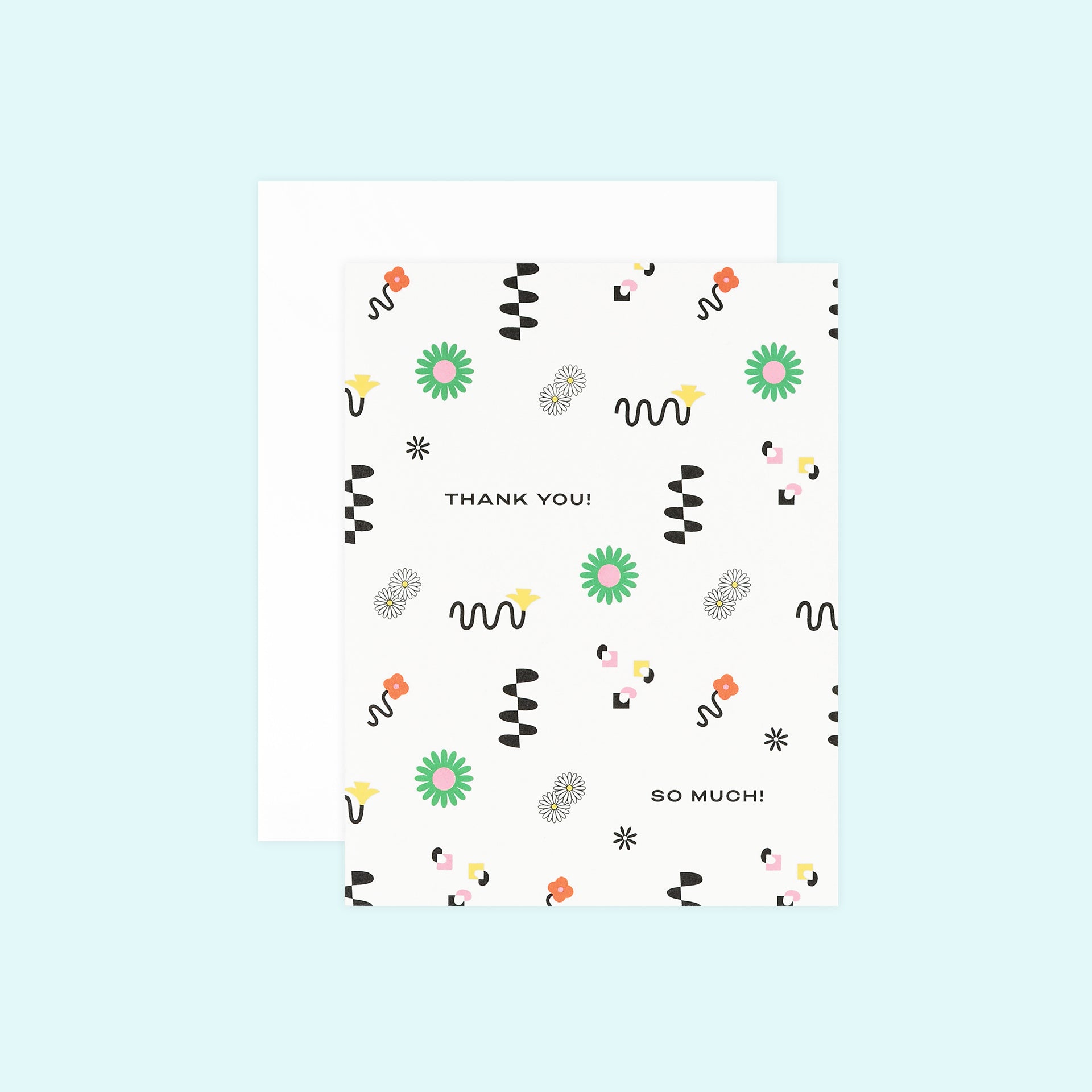 My Darlin' Thank You So Much Floral Pattern Greeting Card