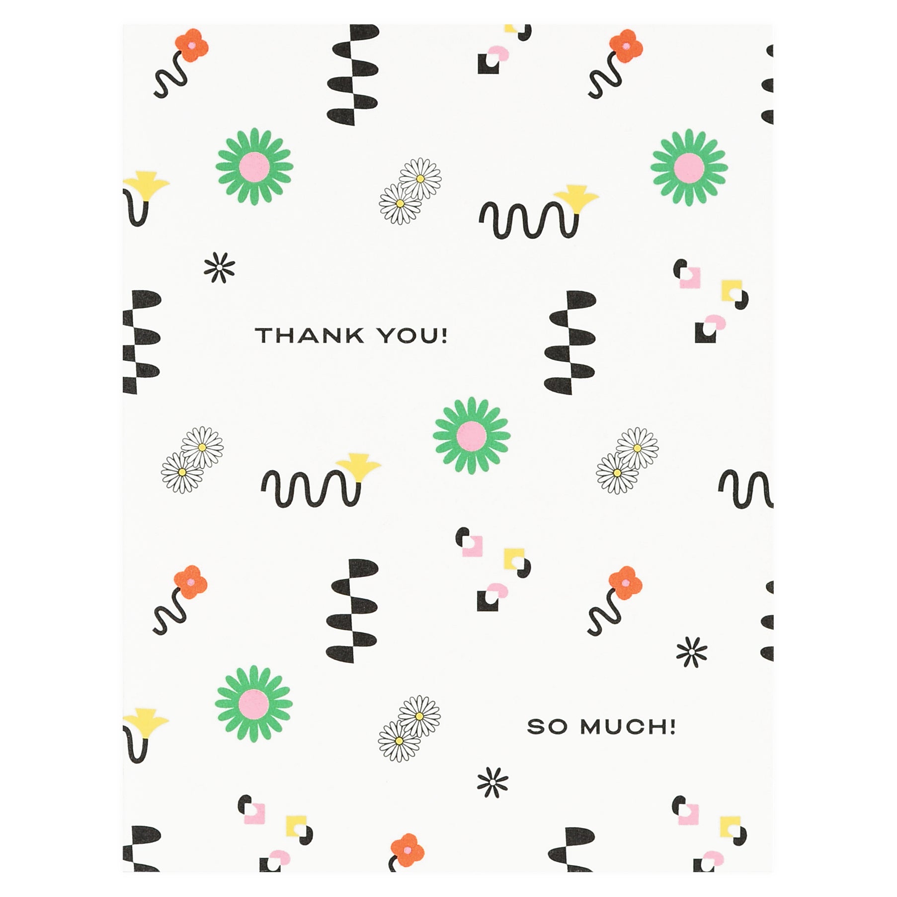 My Darlin' Thank You So Much Floral Pattern Greeting Card