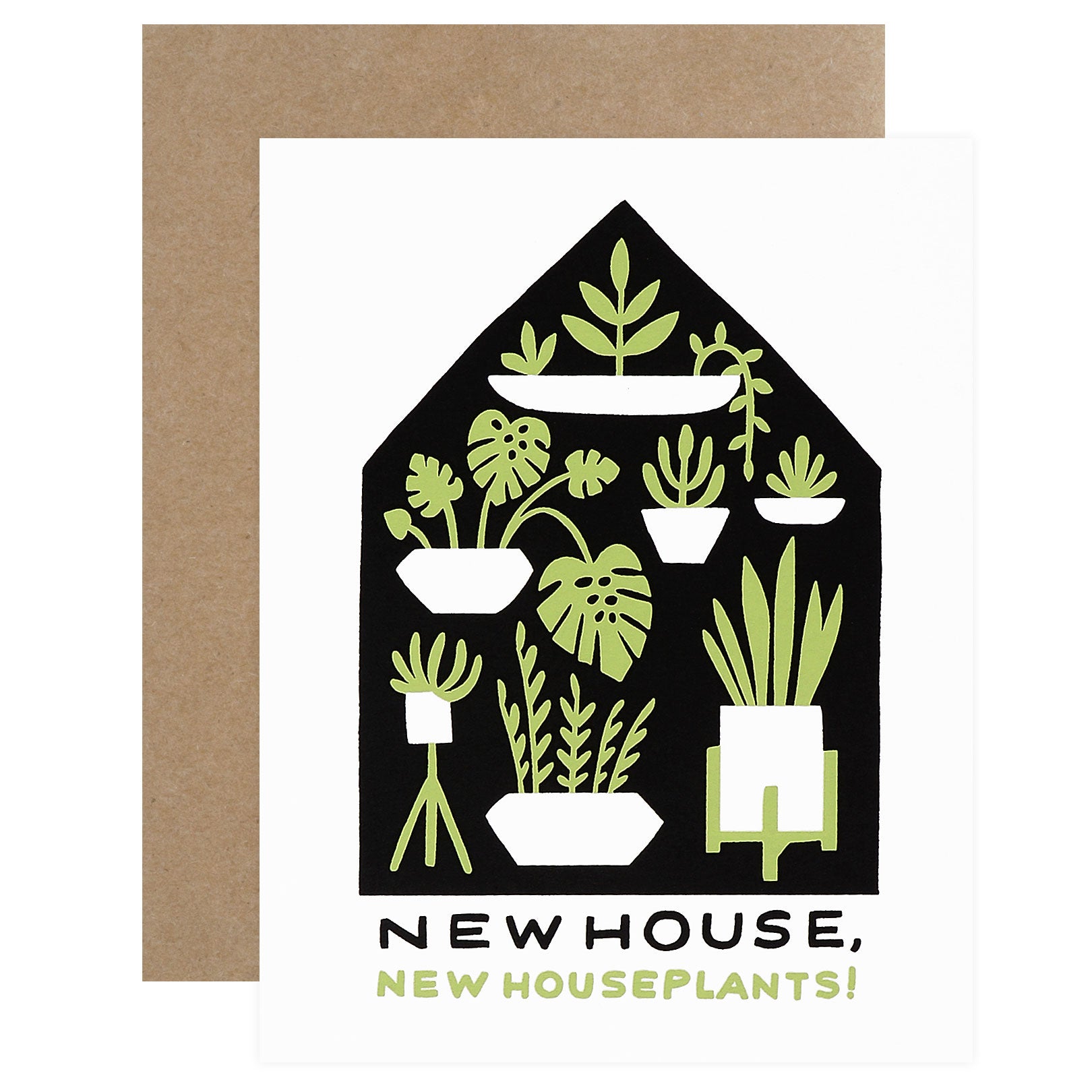 Worthwhile Paper Houseplants New Home Card