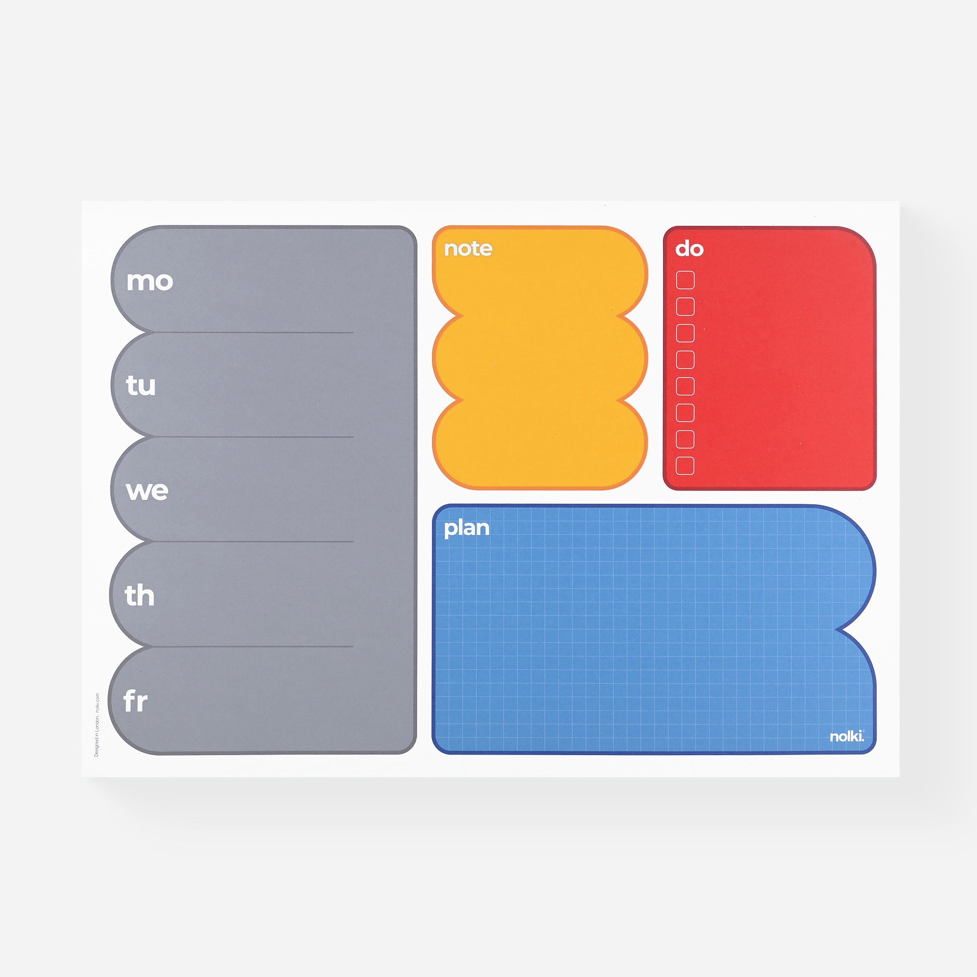Nolki Desk Planner Bloop Notepad