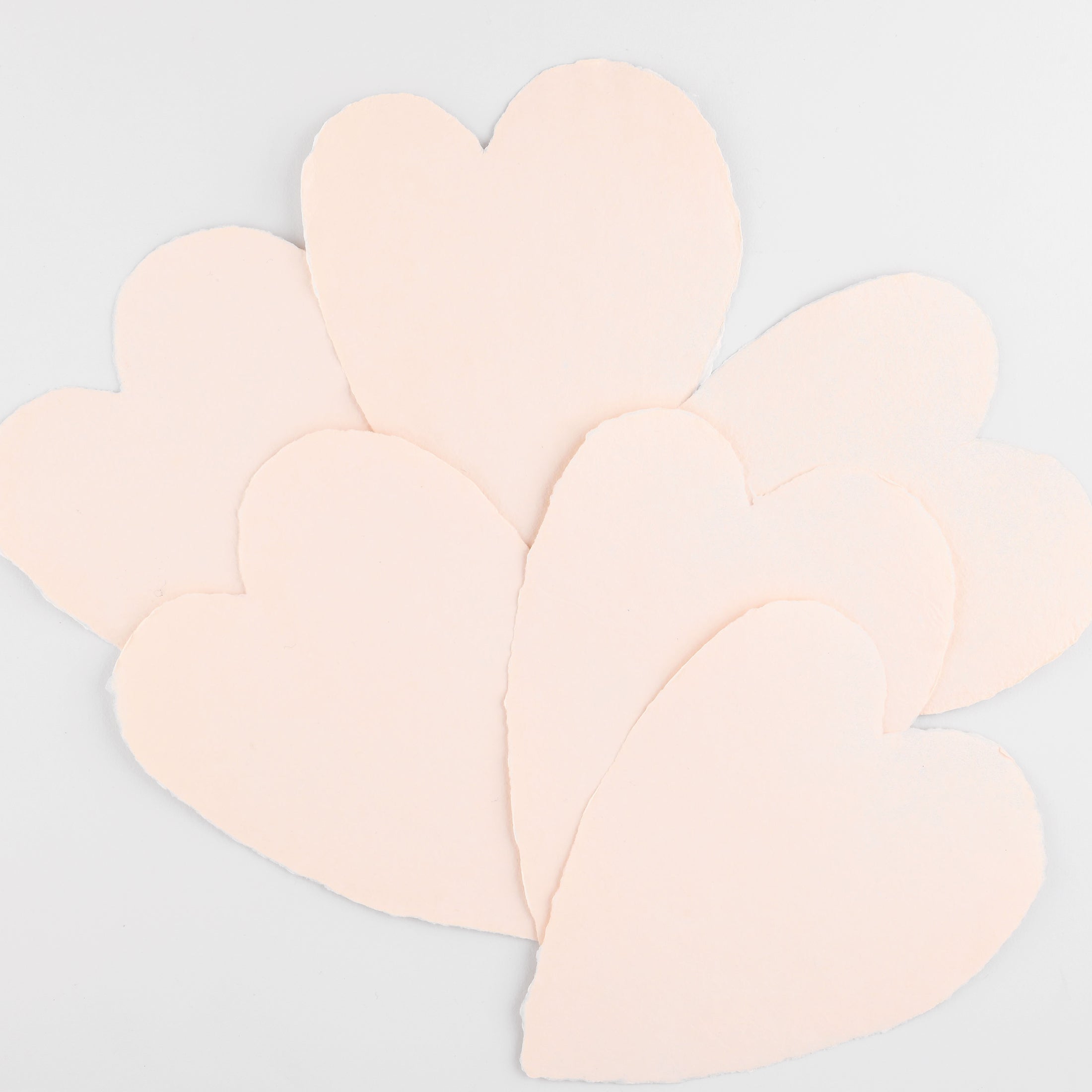 Oblation Papers & Press Blush Large Handmade Paper Hearts Boxed