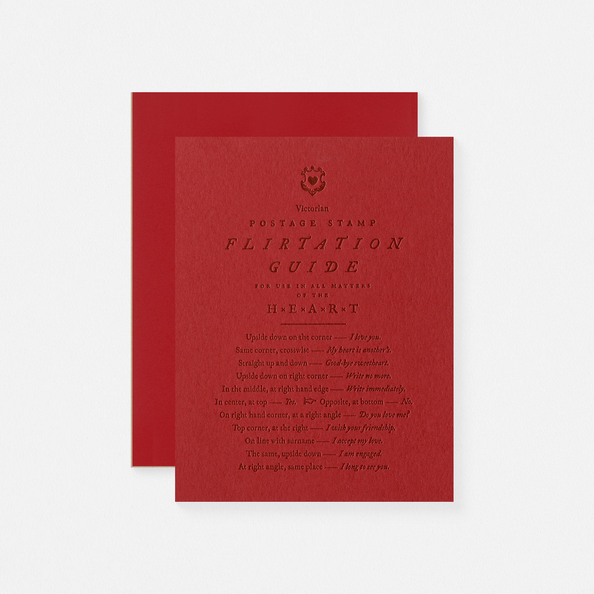 Open Sea Postage Stamp Flirtation Guide Greeting Card