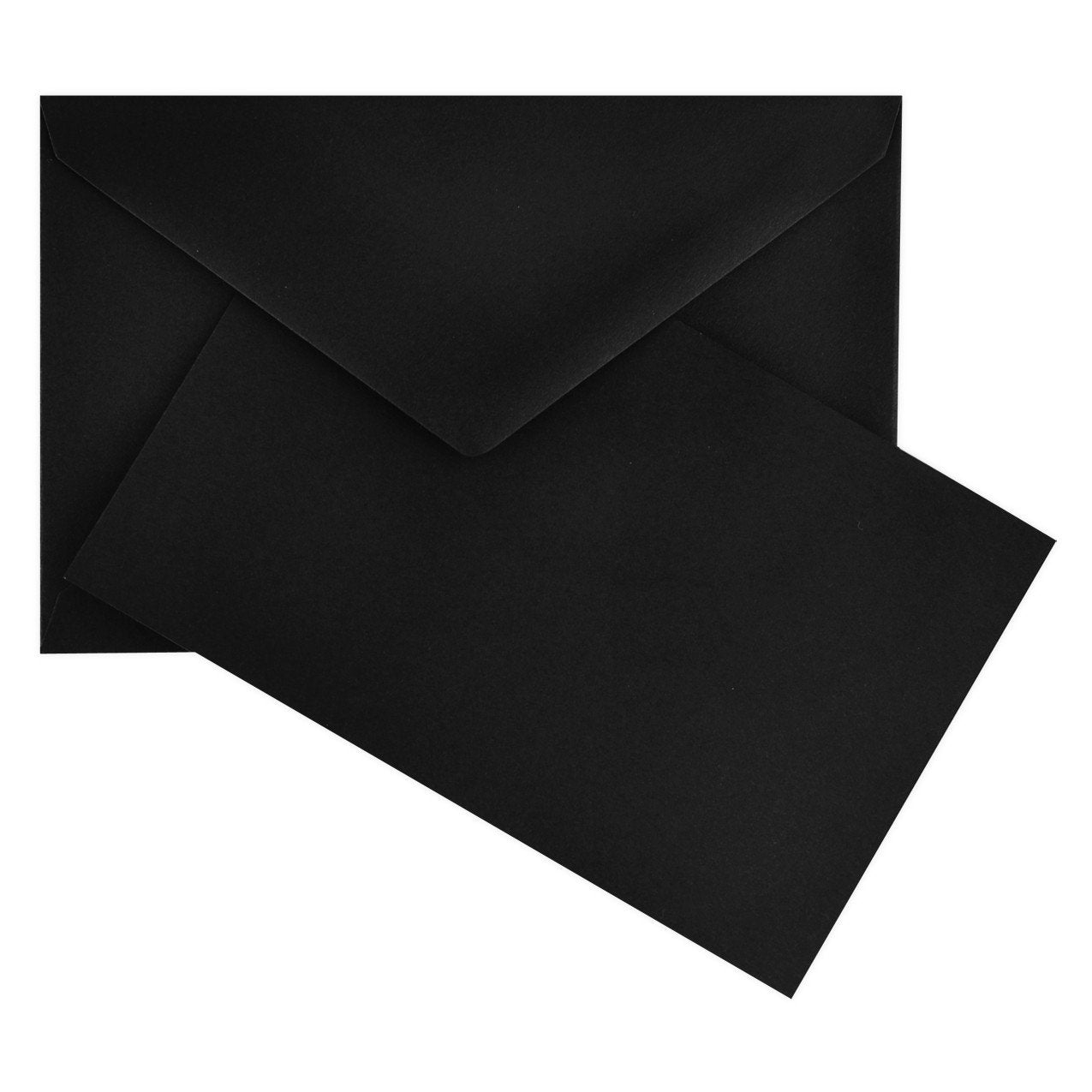 Crown Mill Color Vellum Finish Flat Note Cards Boxed Black