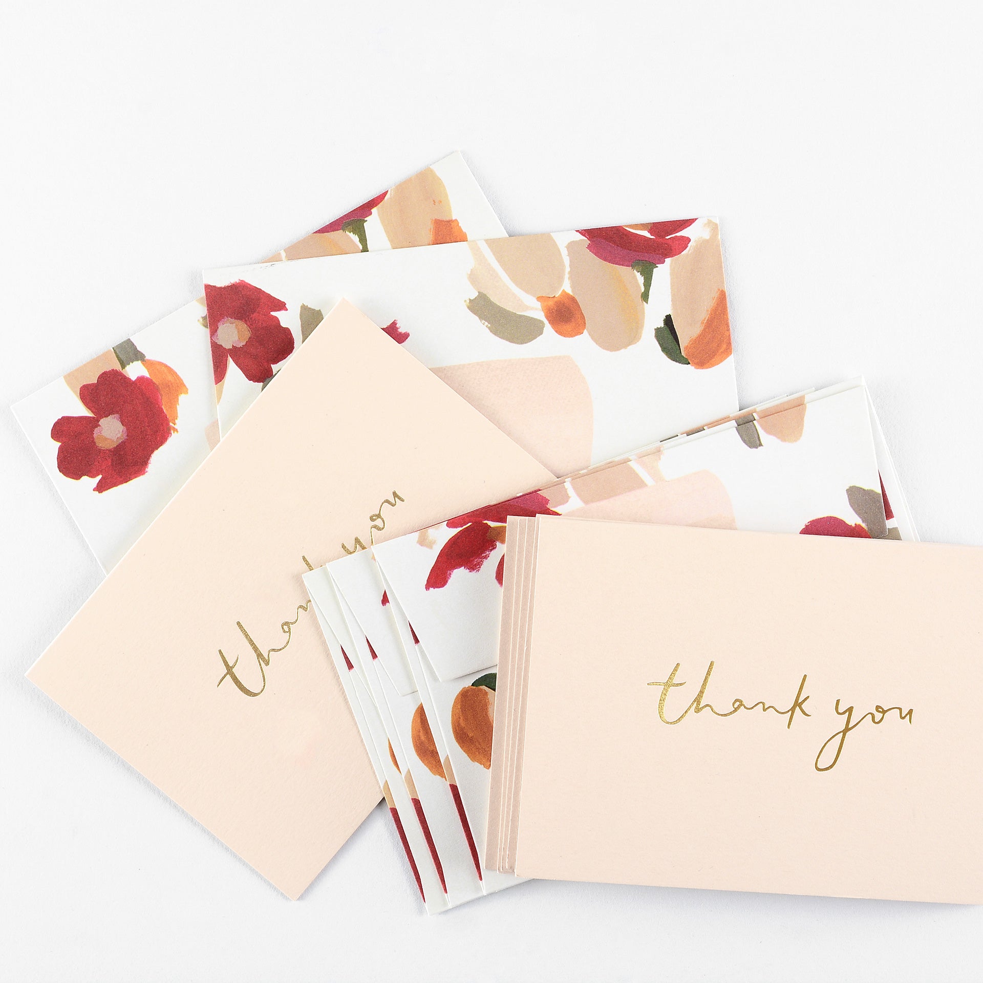 Our Heiday Marigold Folded Thank You Cards Single or Box of Six