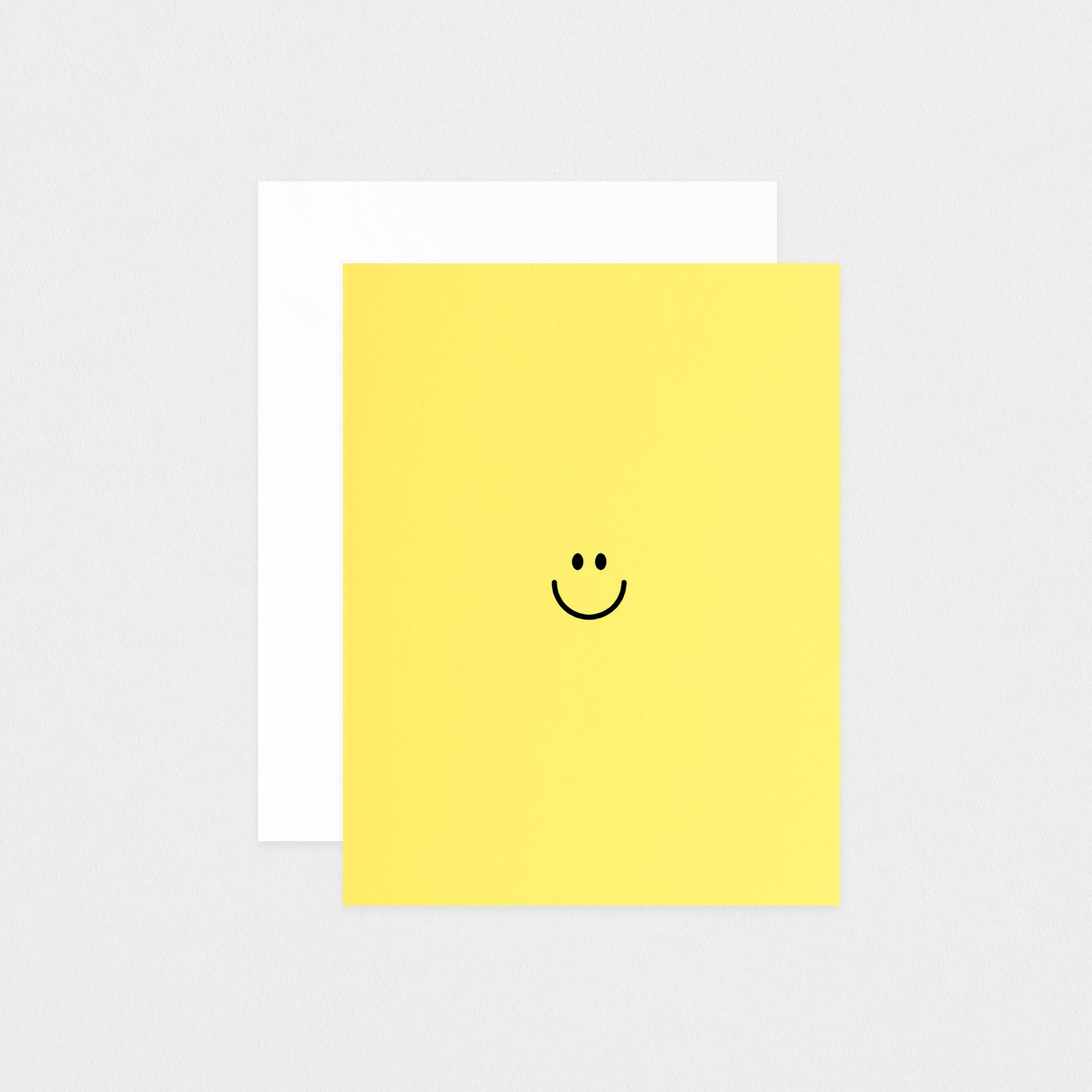 paper&stuff Smiley Face Greeting Card