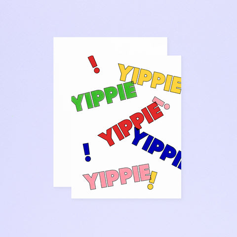 paper&stuff Yippie!  Greeting Card 