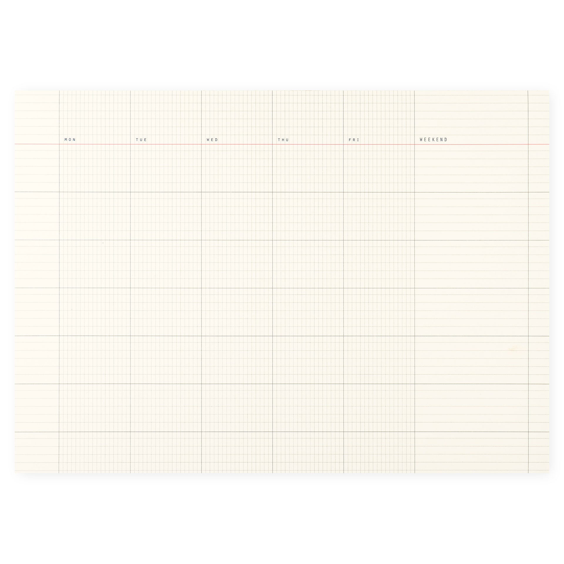 Paperways Desk Notepad Monthly 01 A4