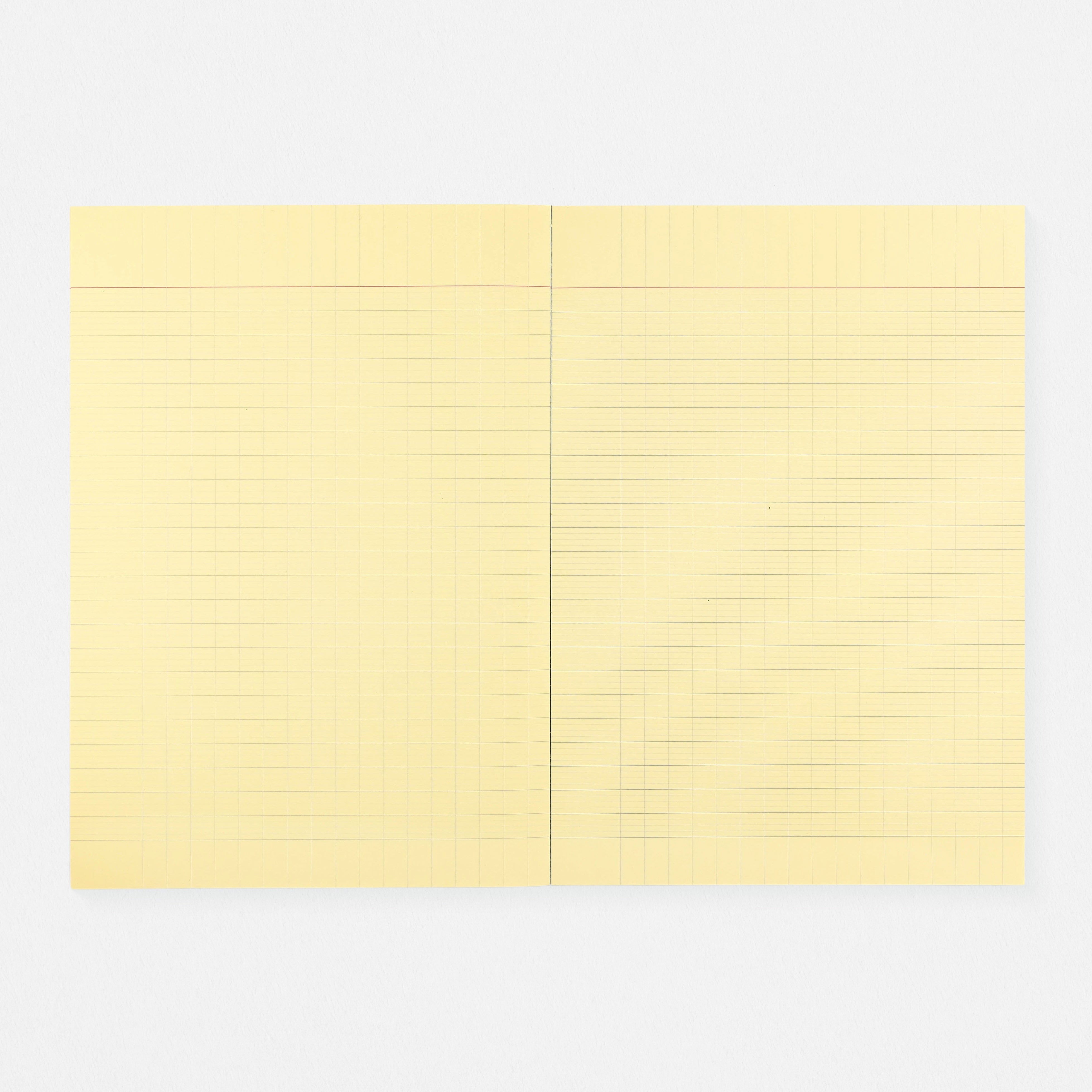 Paperways Large Notebook French Grid Crimson Red