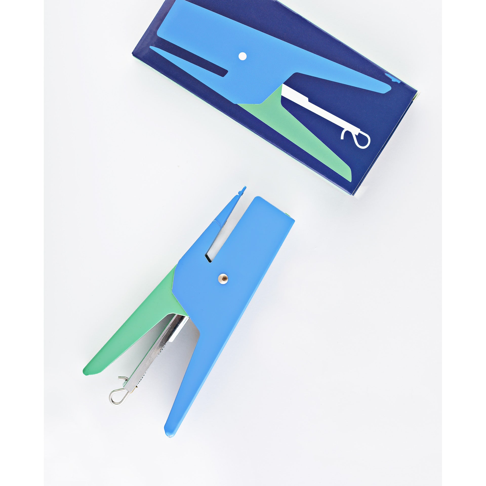 Papier Tigre Blue & Green Stapler SAMPLE SALE