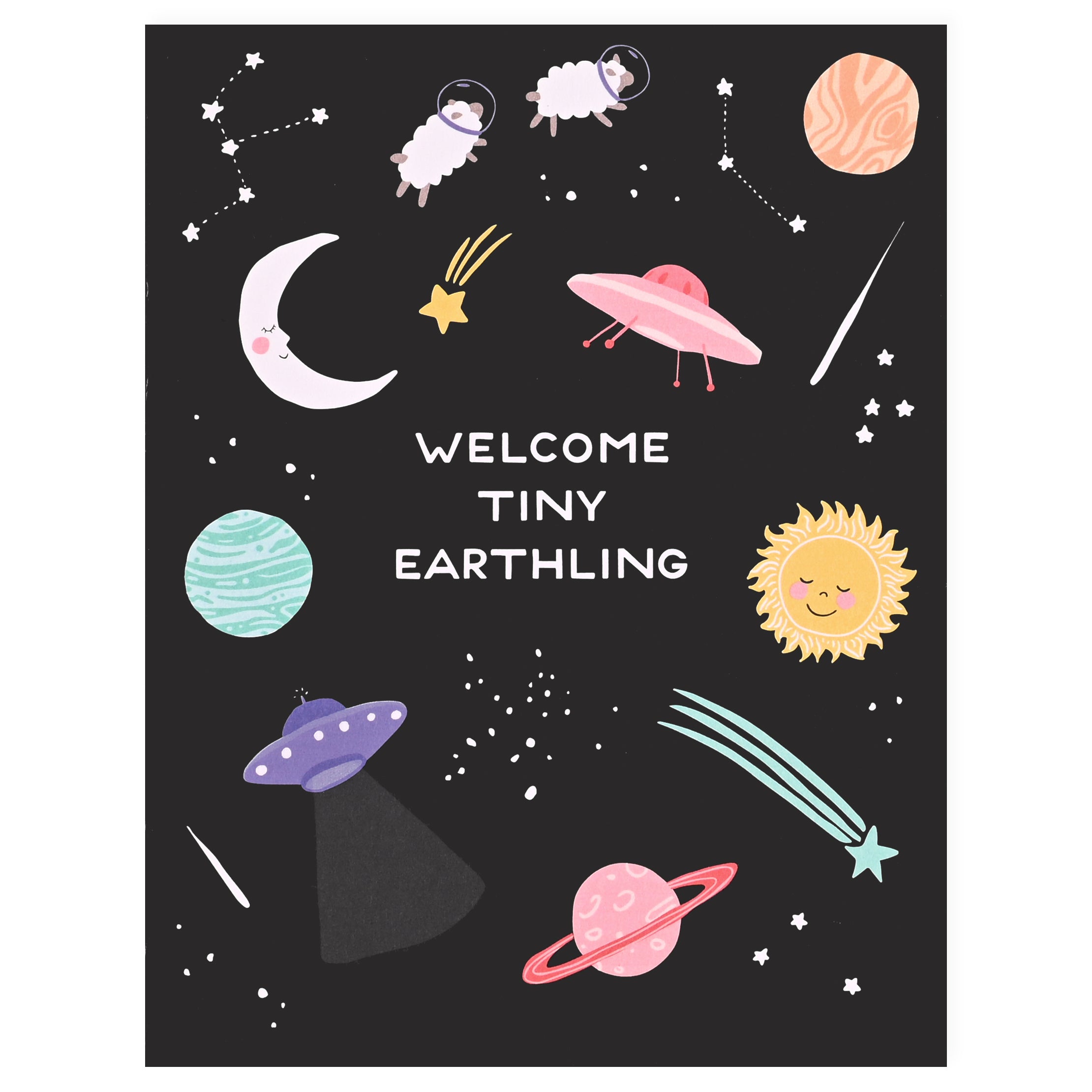 Party Of One Paper Tiny Earthling New Baby Card