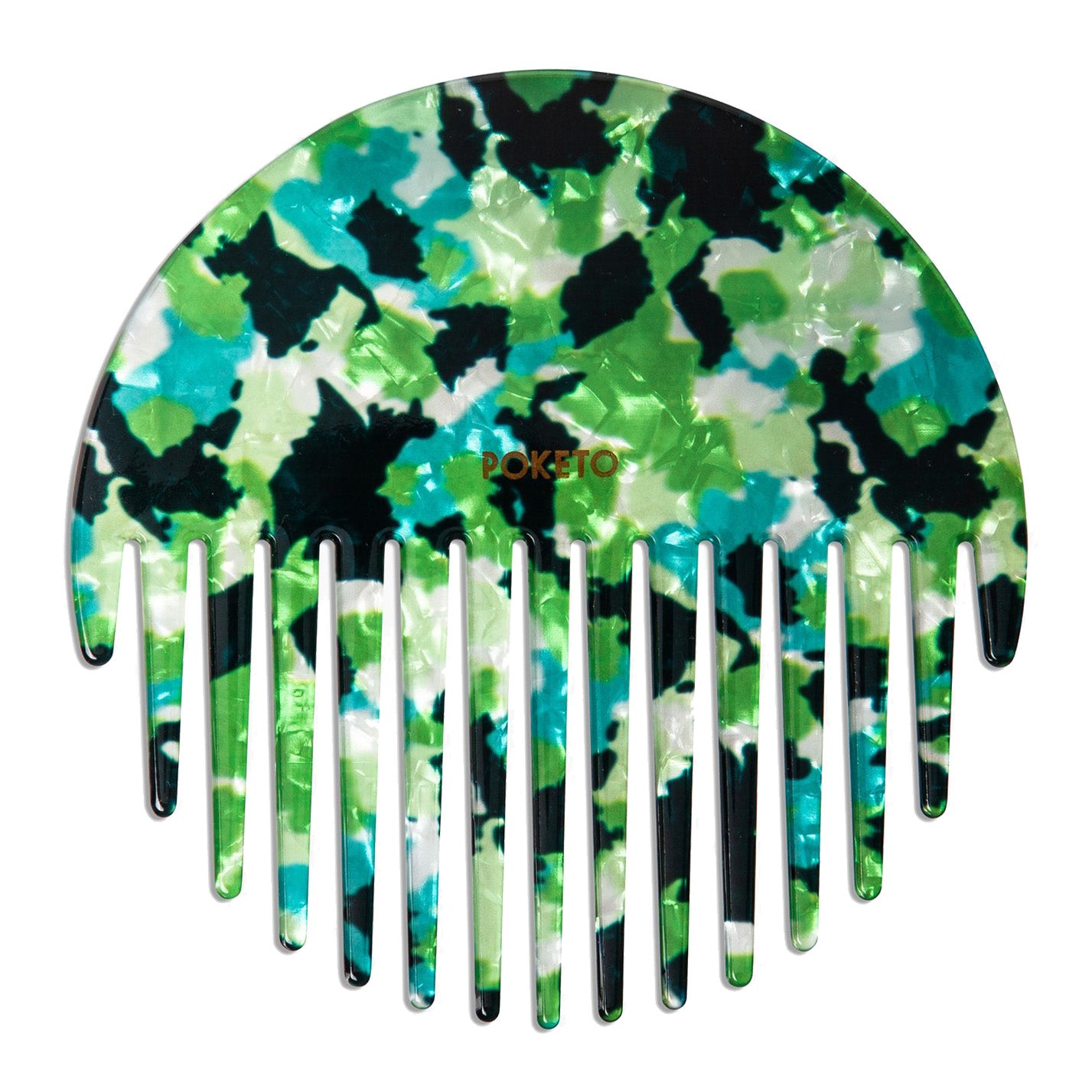 Poketo Poketo Circle Comb Green Multi