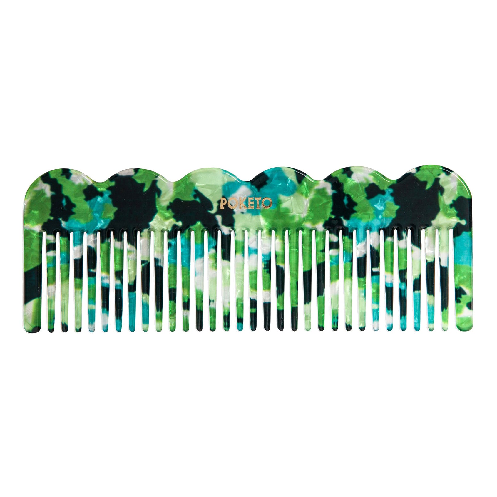 Poketo Poketo Wave Comb Green Multi