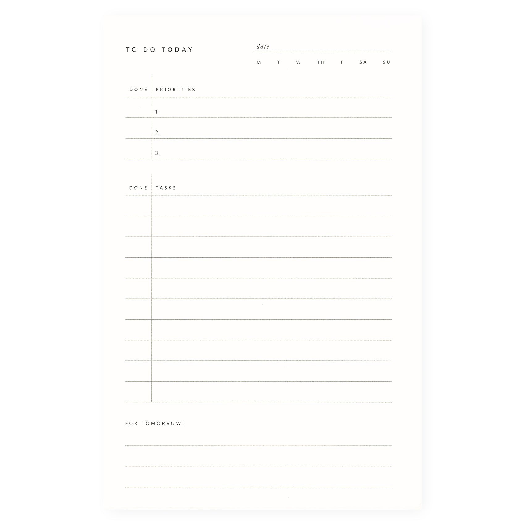 Ramona & Ruth To Do Today Notepad