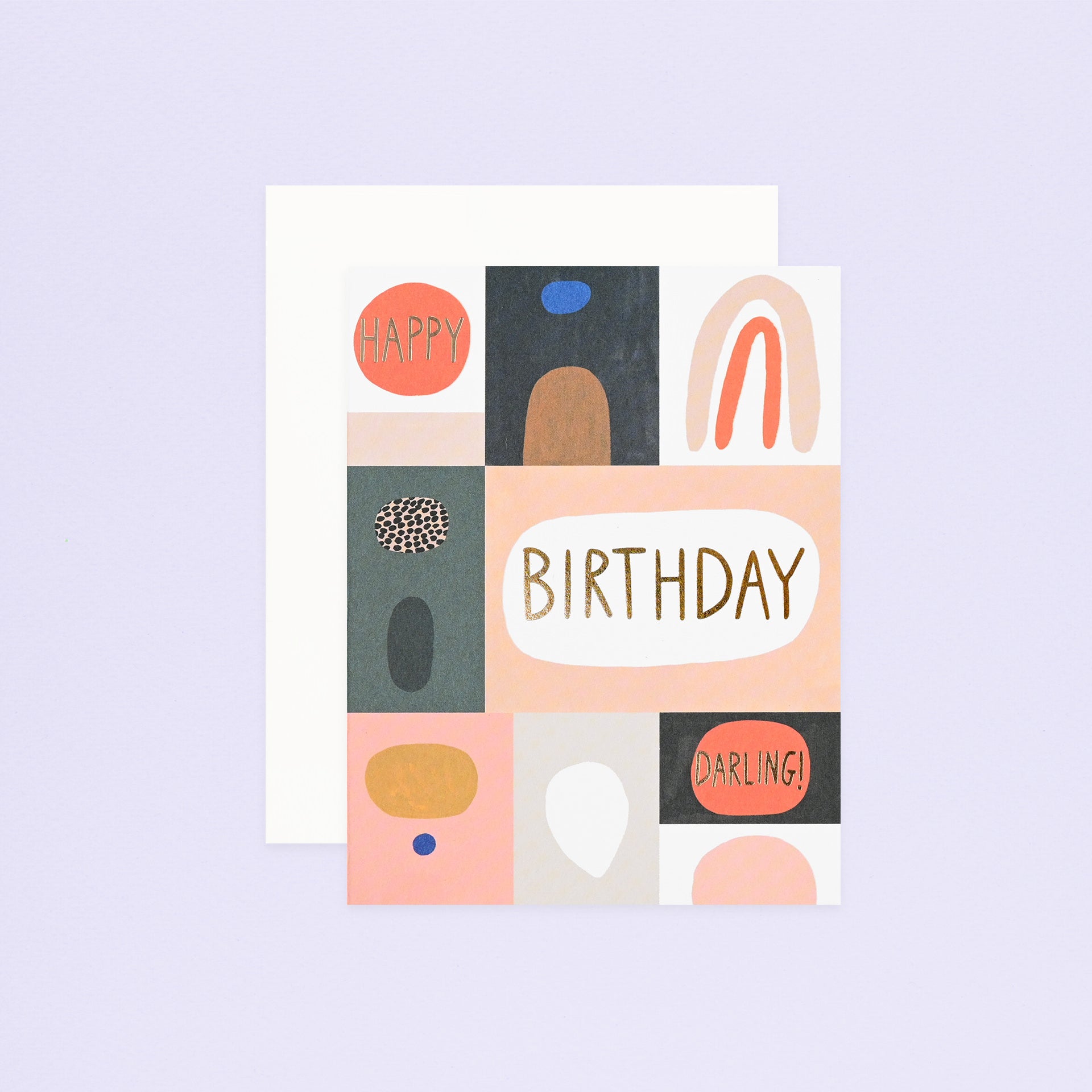 Red Cap Cards Color Block Birthday Card