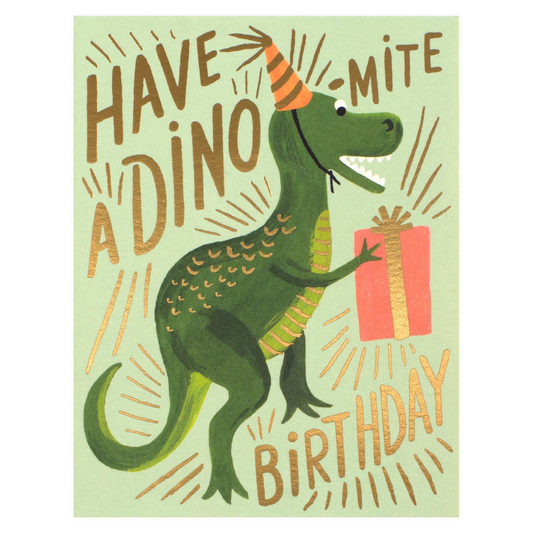Rifle Paper Co. Dino-mite Birthday Card