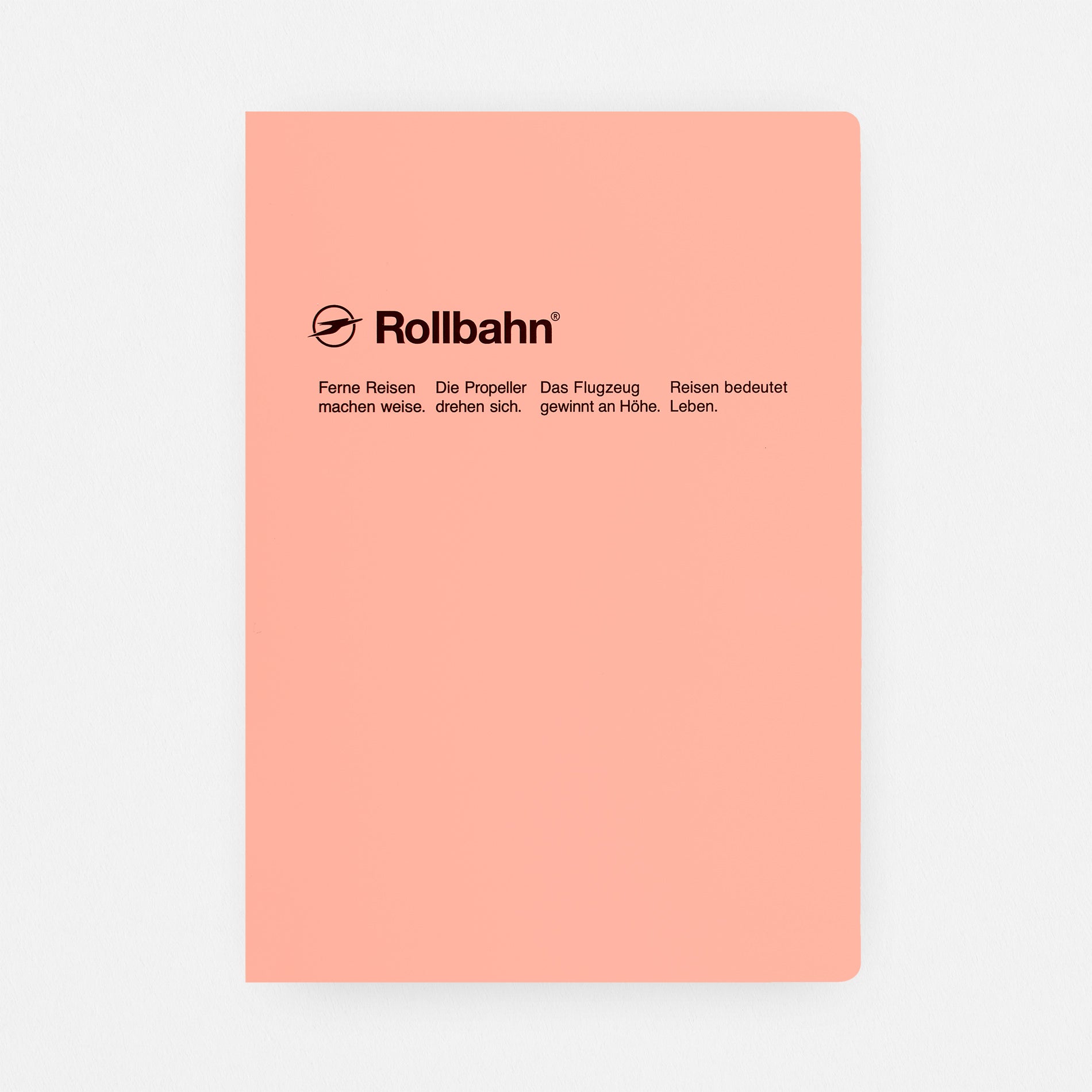 Delfonics Rollbahn "Note" Notebook Pocket, Large, A5 Or Extra Large | 10 Colors Light Coral Pink / Pocket A6 ( 4 x 6")