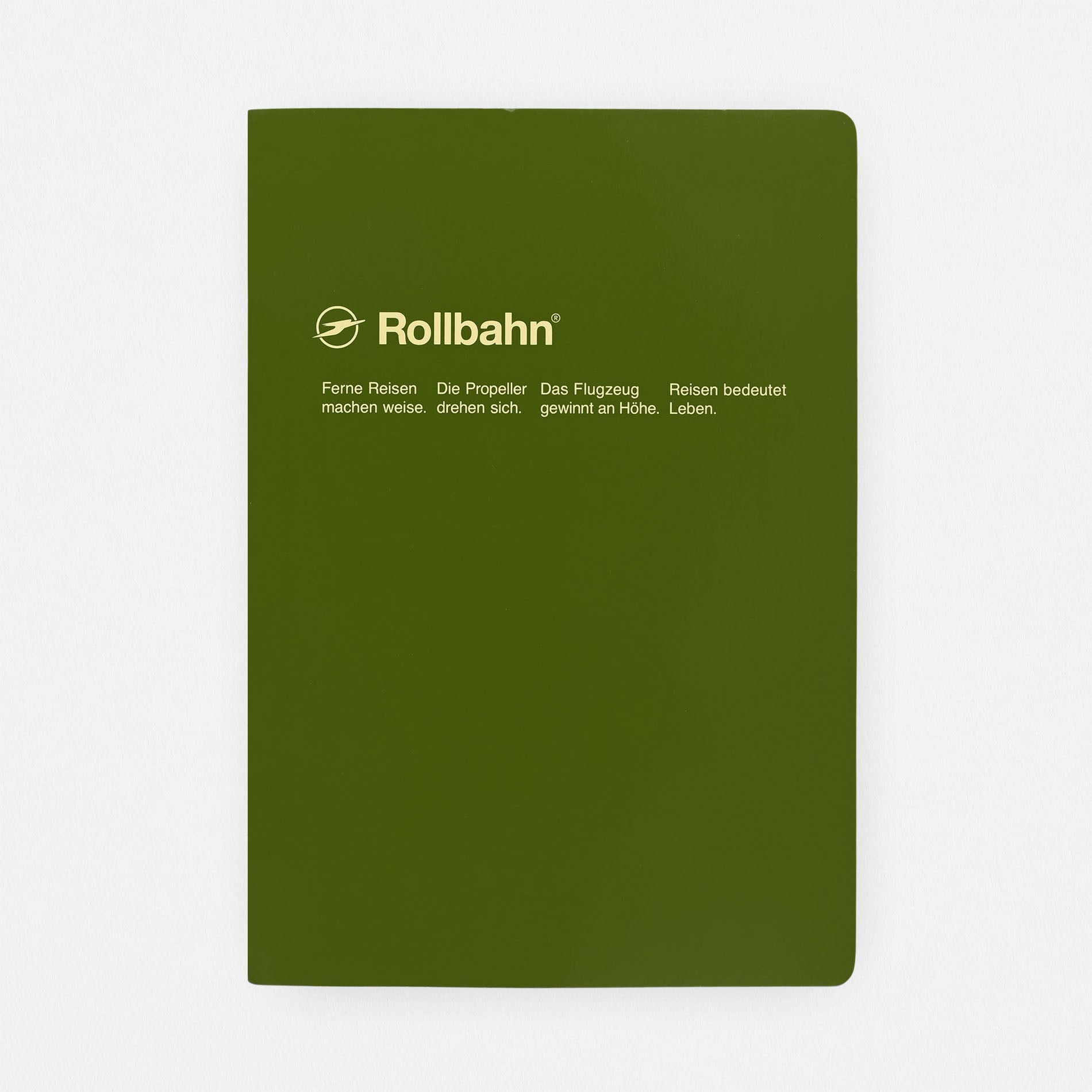 Delfonics Rollbahn "Note" Notebook Pocket, Large, A5 Or Extra Large | 10 Colors Olive / Pocket A6 ( 4 x 6")