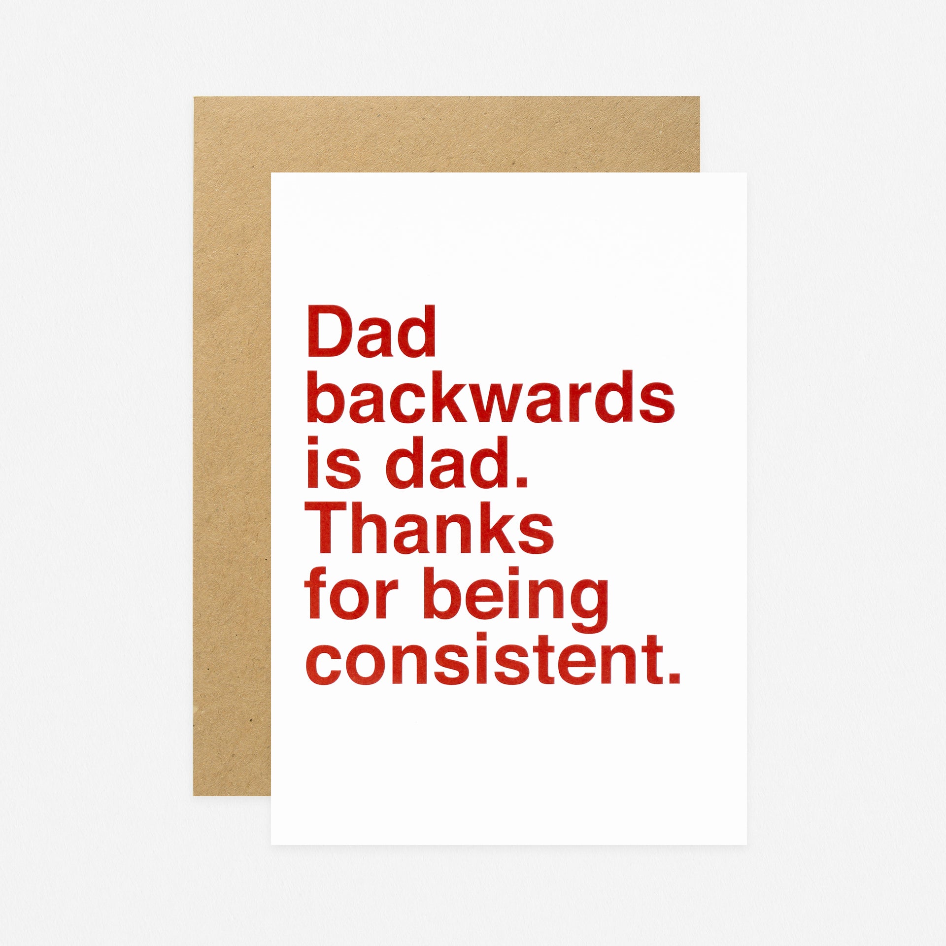 Sad Shop Consistent Dad Father's Day Card