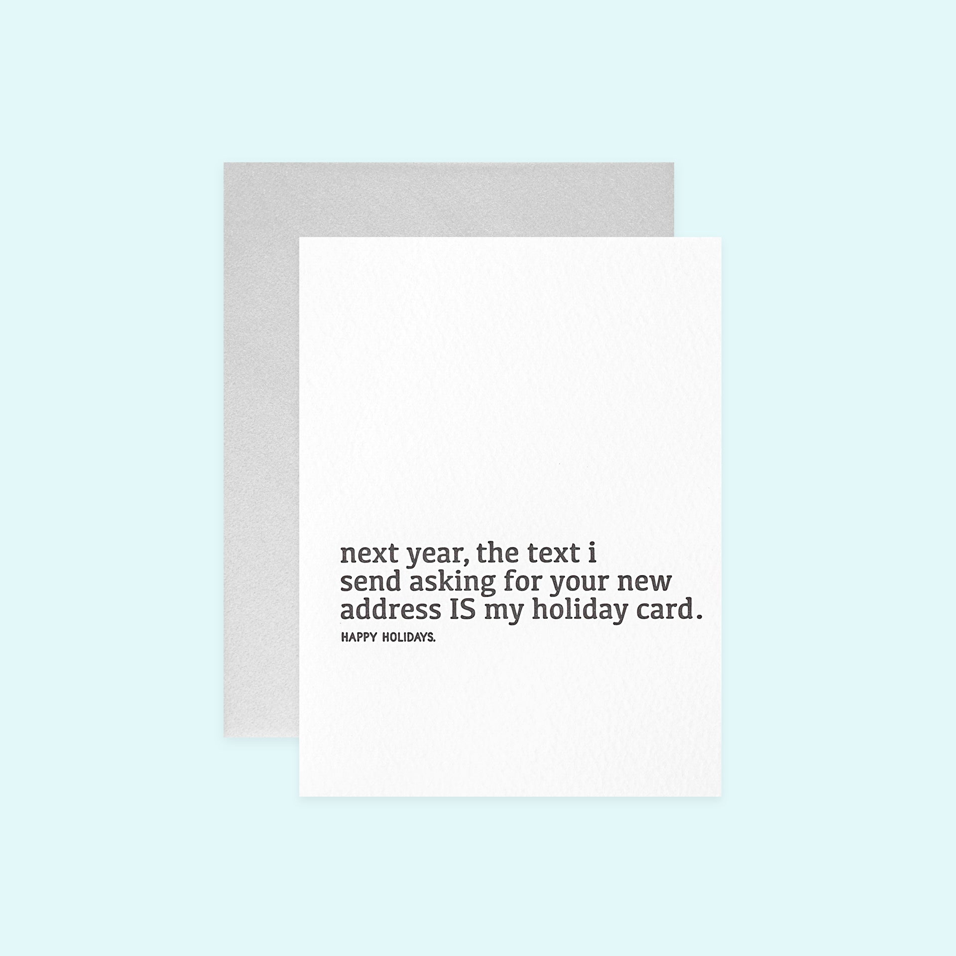 Sapling Press New Address Holiday Card