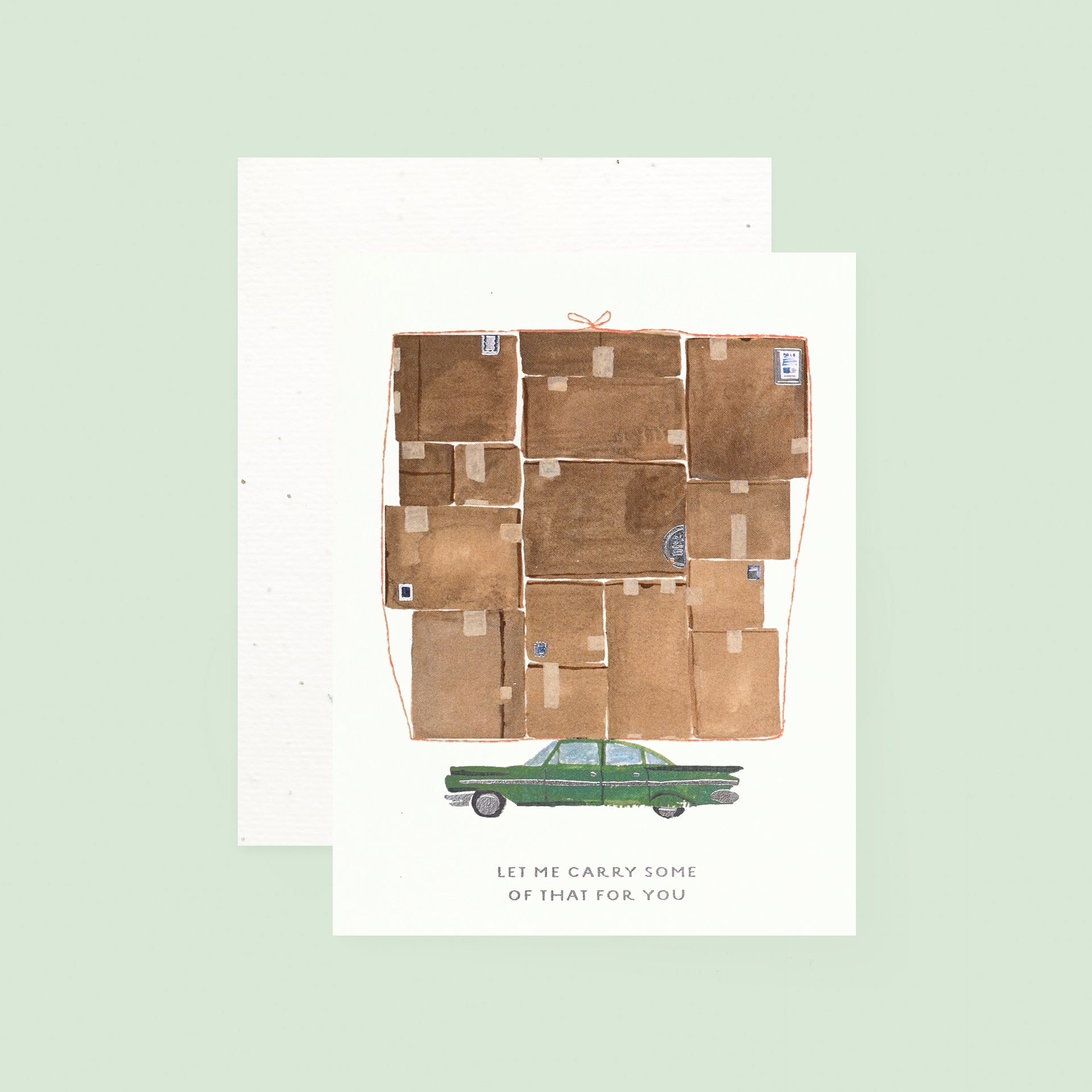 Seedlings Let Me Carry Some of That Greeting Card With Plantable Envelope