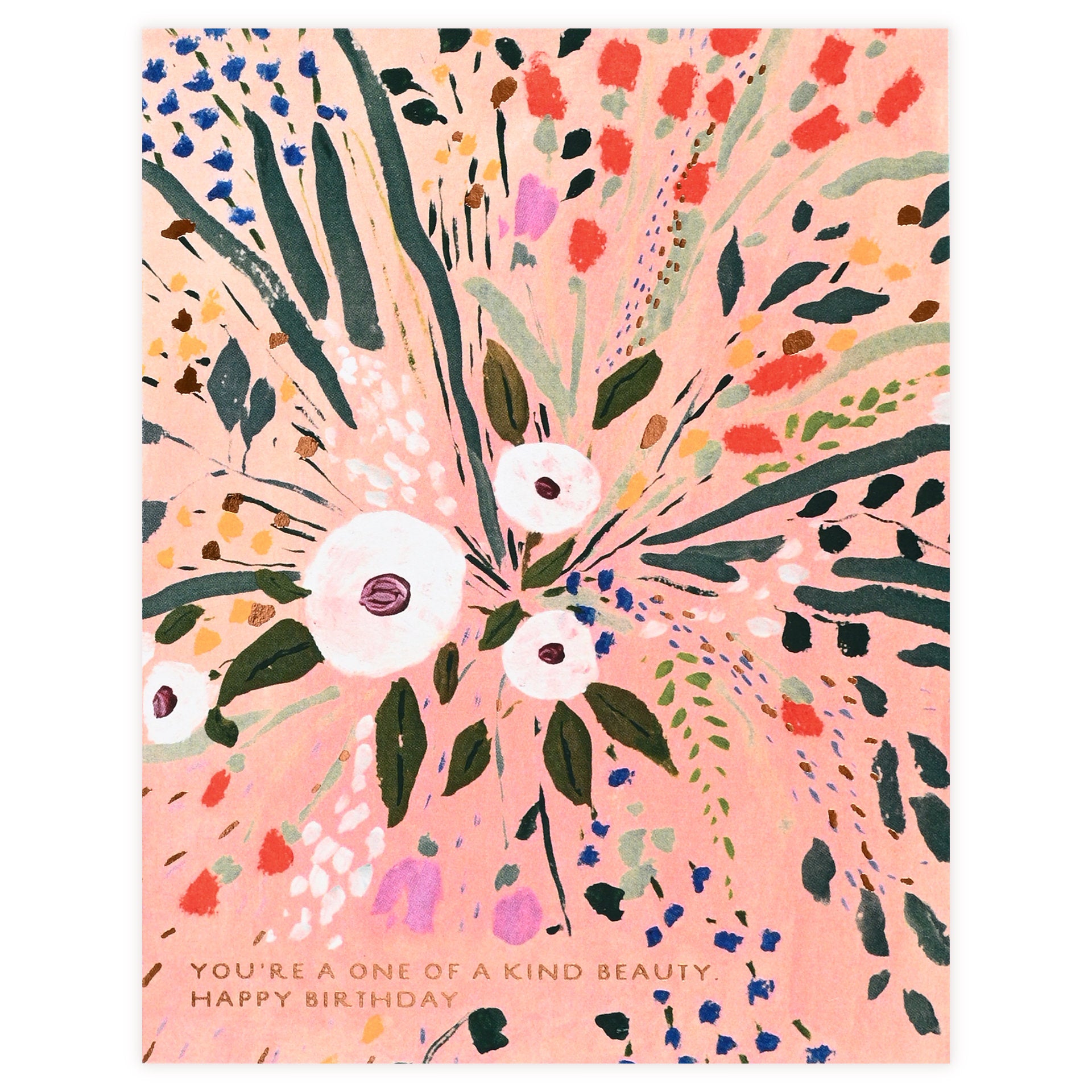 Seedlings One of a Kind Beauty Birthday Card With Plantable Envelope