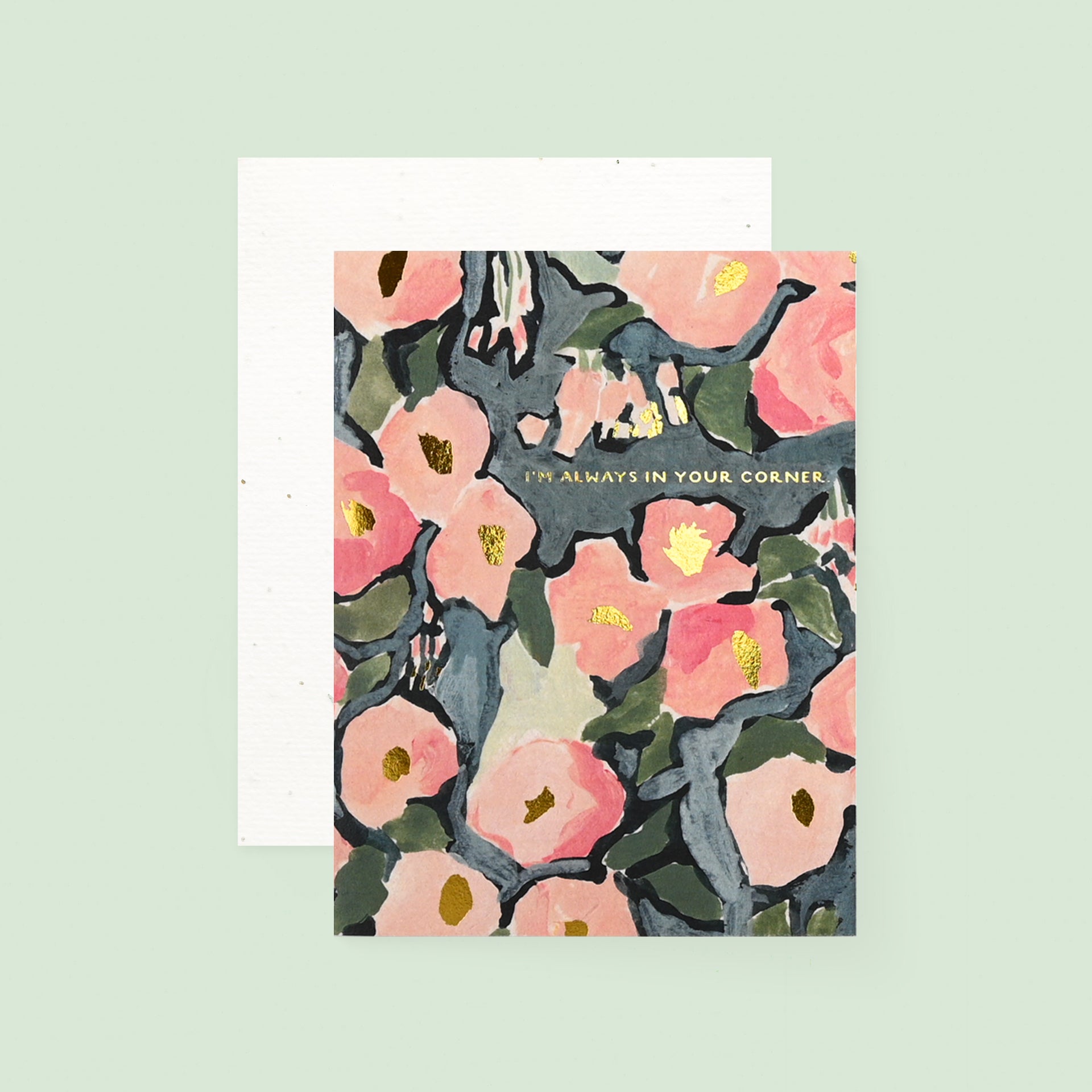 Seedlings Pink Ranunculus Greeting Card With Plantable Envelope