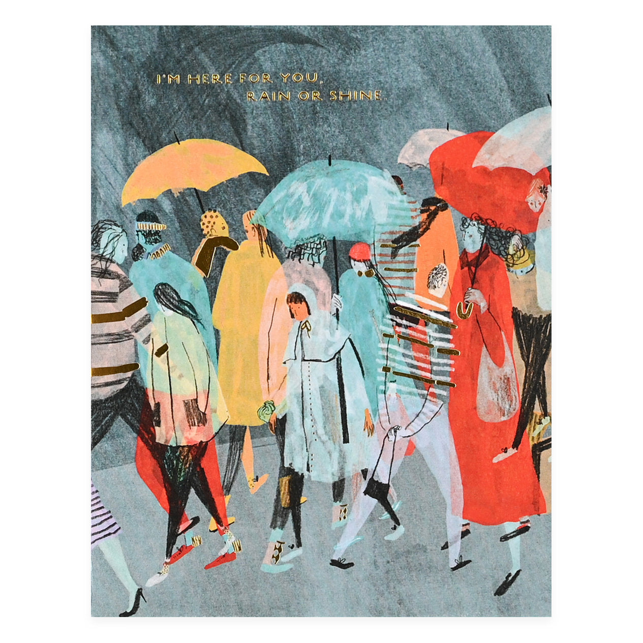 Seedlings Rain Or Shine Greeting Card With Plantable Envelope