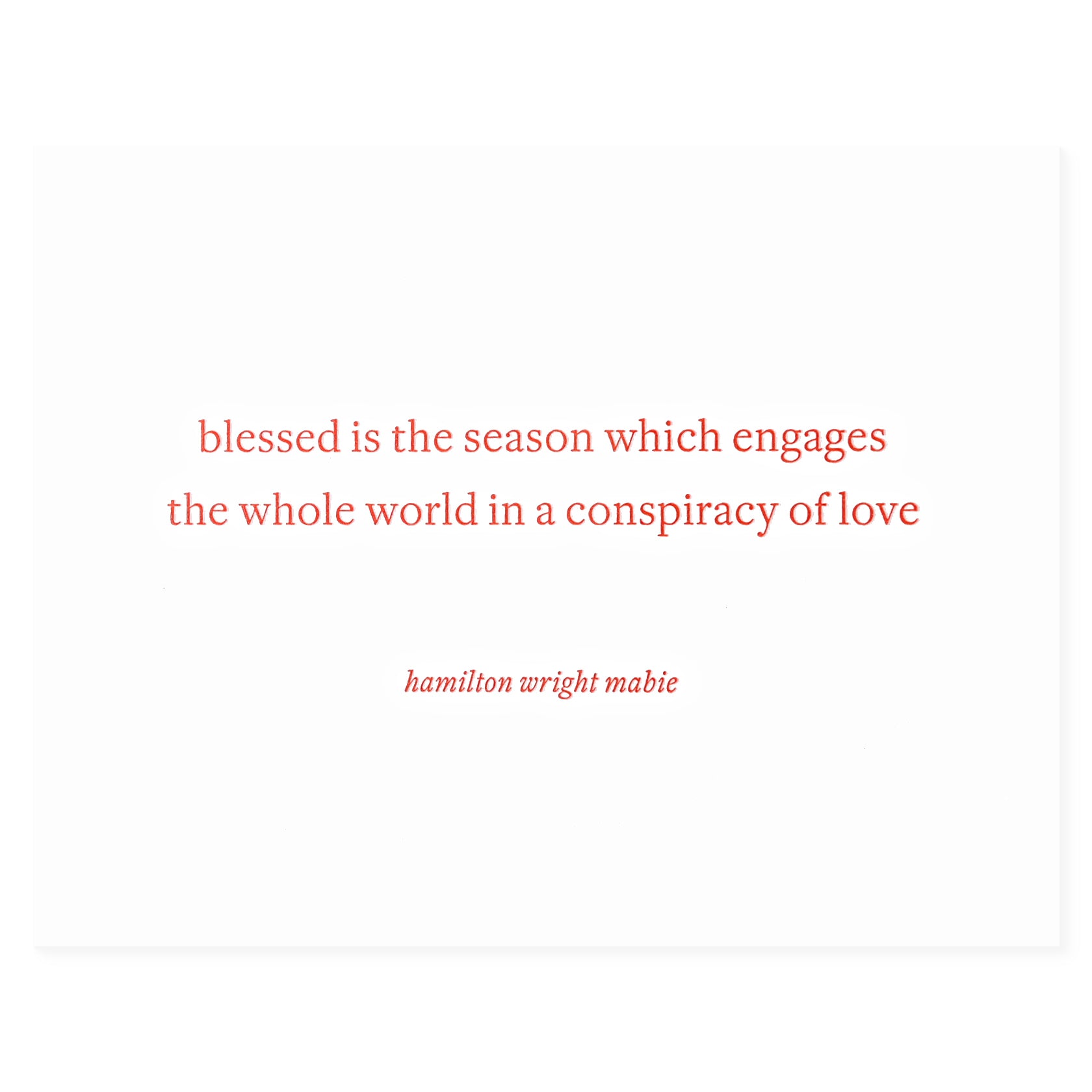 Smitten on Paper Conspiracy of Love Holiday Card