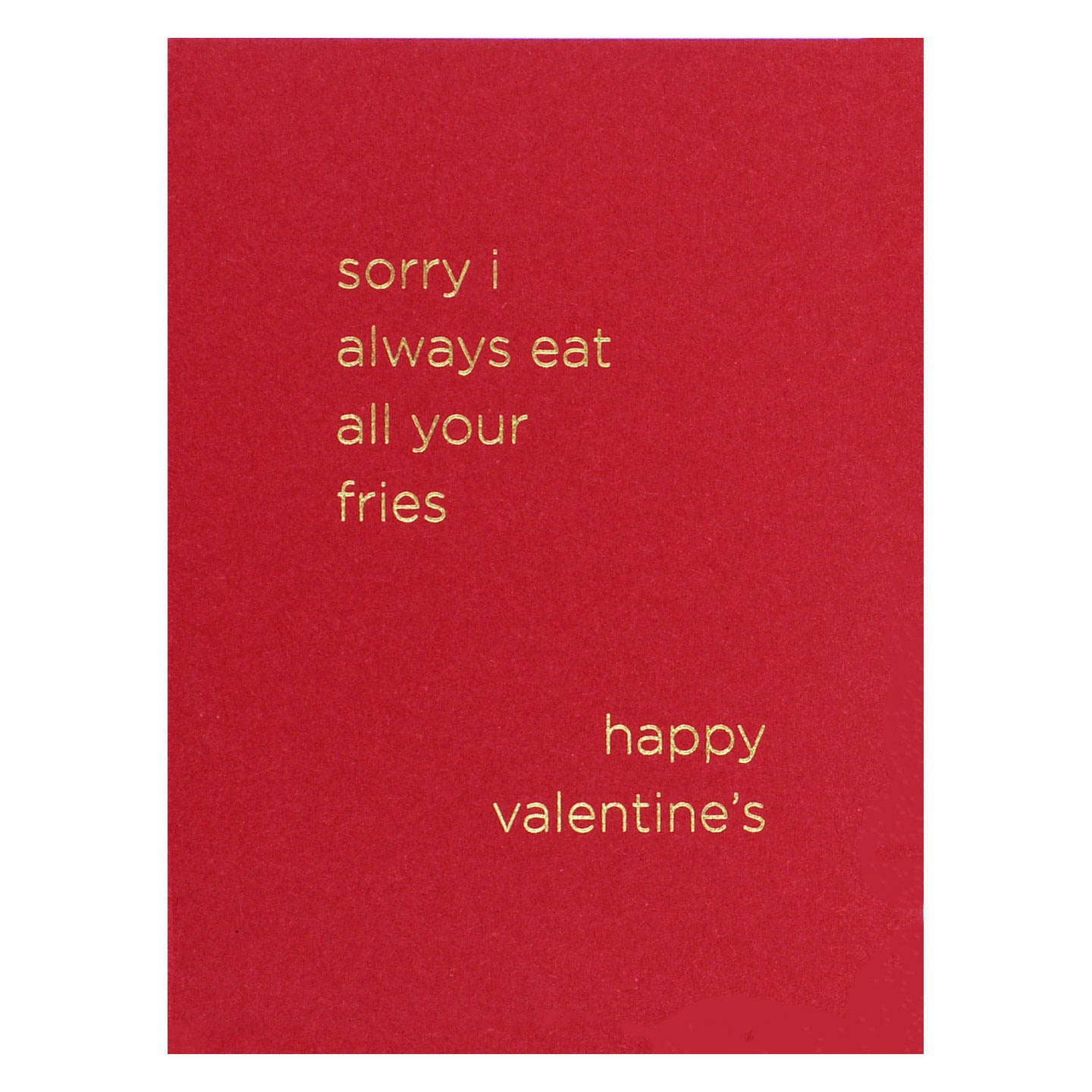 Smitten on Paper Fries Valentine's Day Card