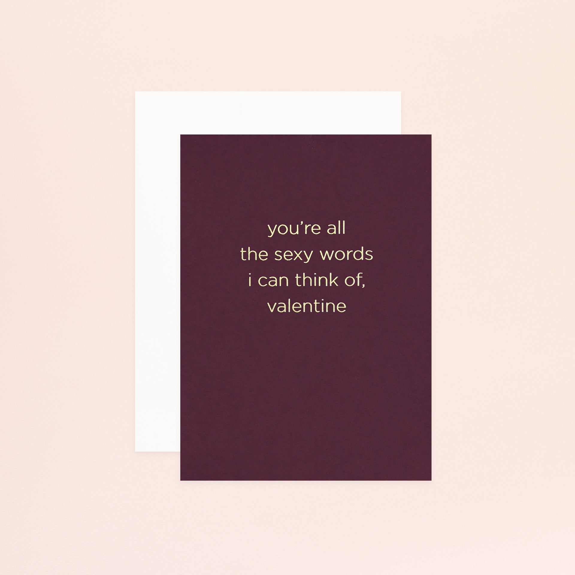 Smitten on Paper Sexy Words Valentine's Day Card
