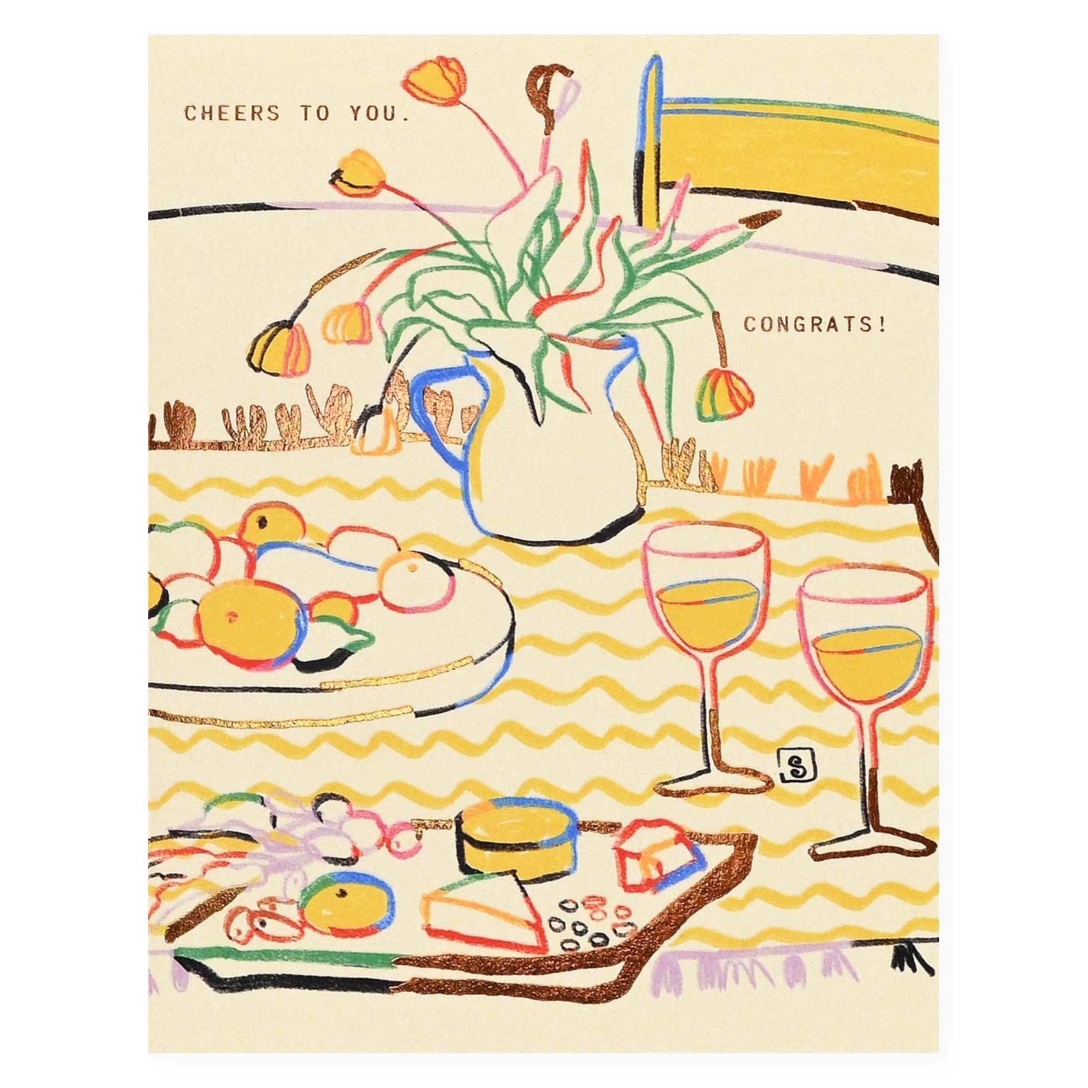 Someday Studio Still Life Greeting Card