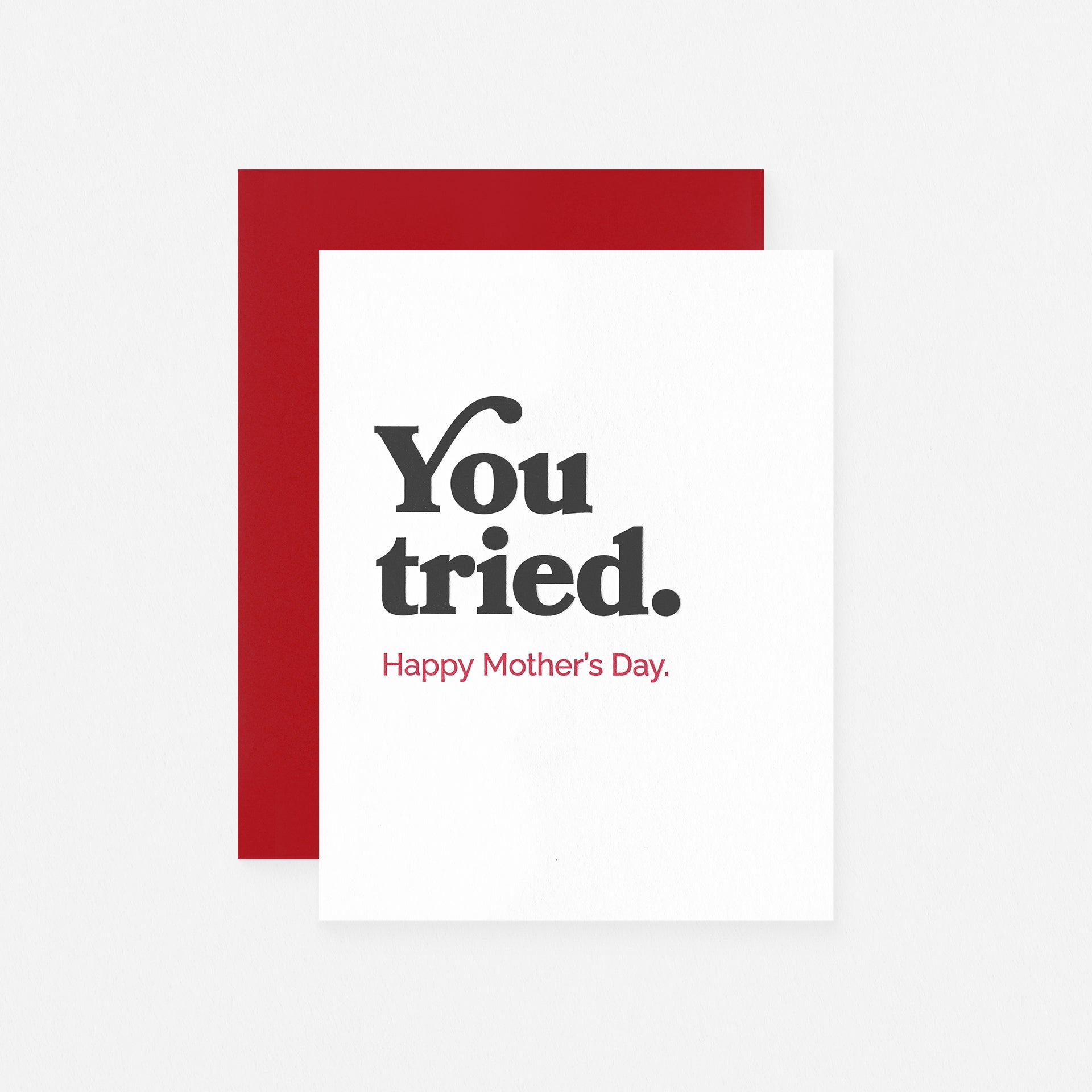 Spacepig Press You Tried Mother's Day Card