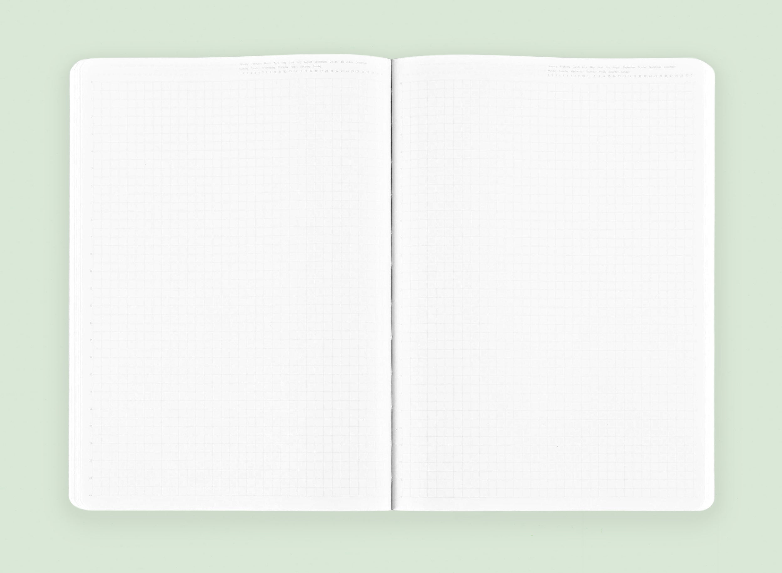 Stalogy 365Days Notebook A5 | Green, Light Gray Or Cobalt Blue