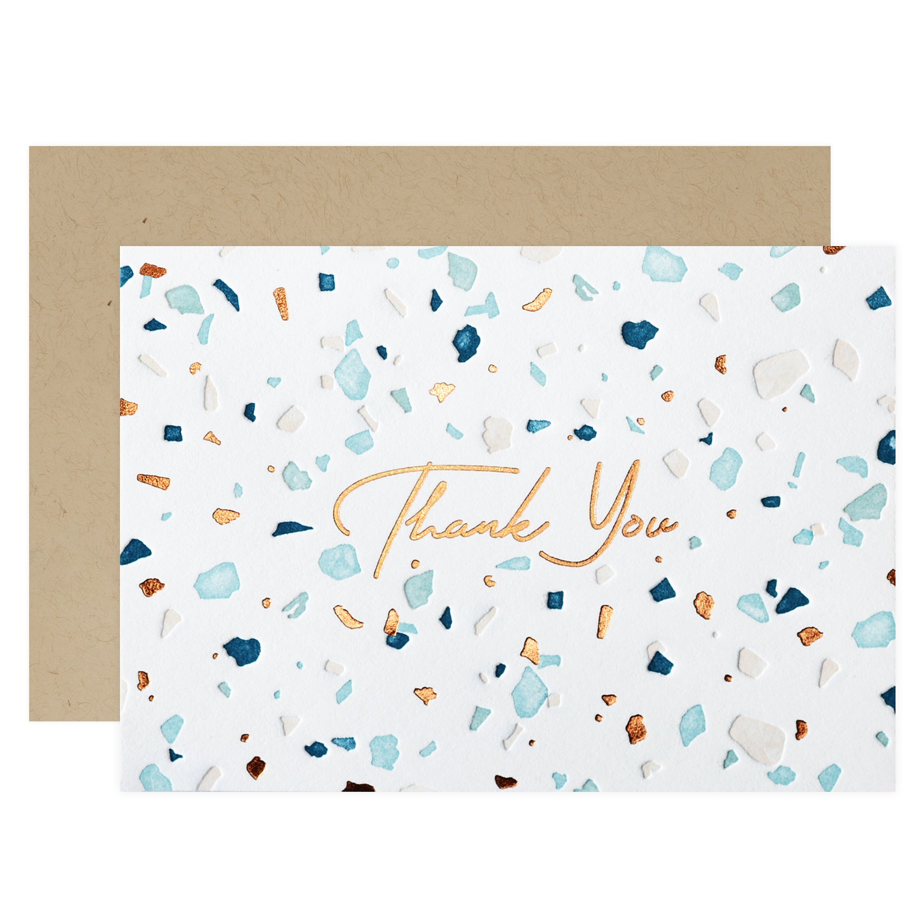 Elum Terrazzo Folded Thank You Cards Boxed