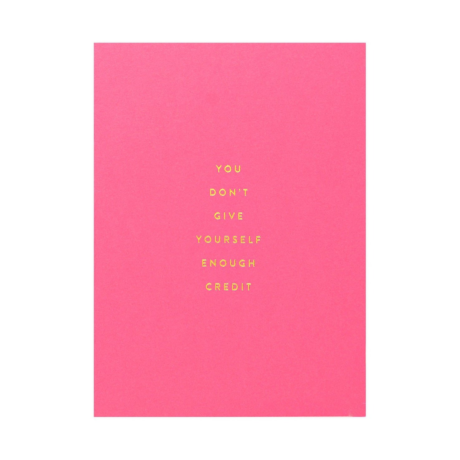 The Social Type Enough Credit Greeting Card