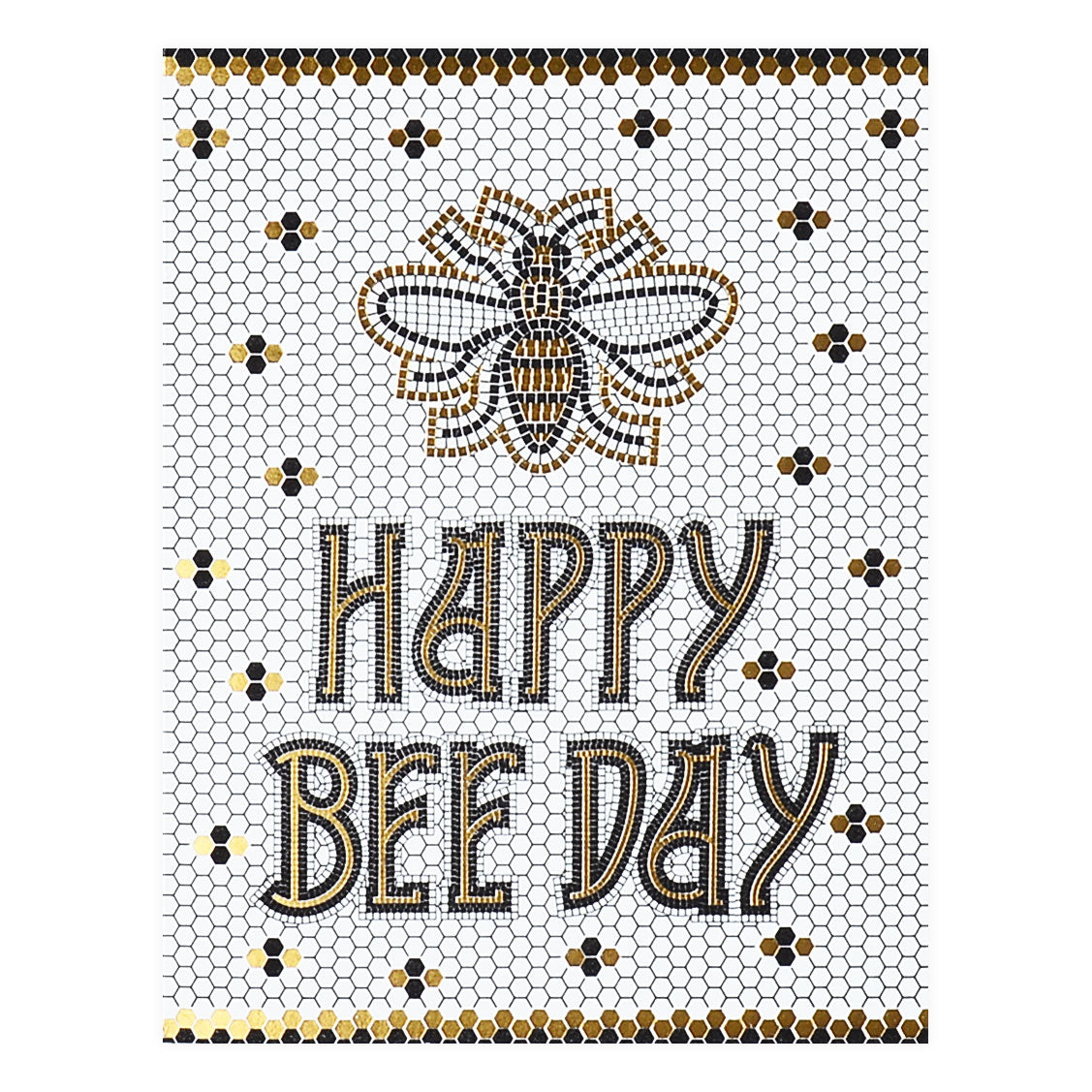 Wild Ink Press Bee Day Tile Birthday Card