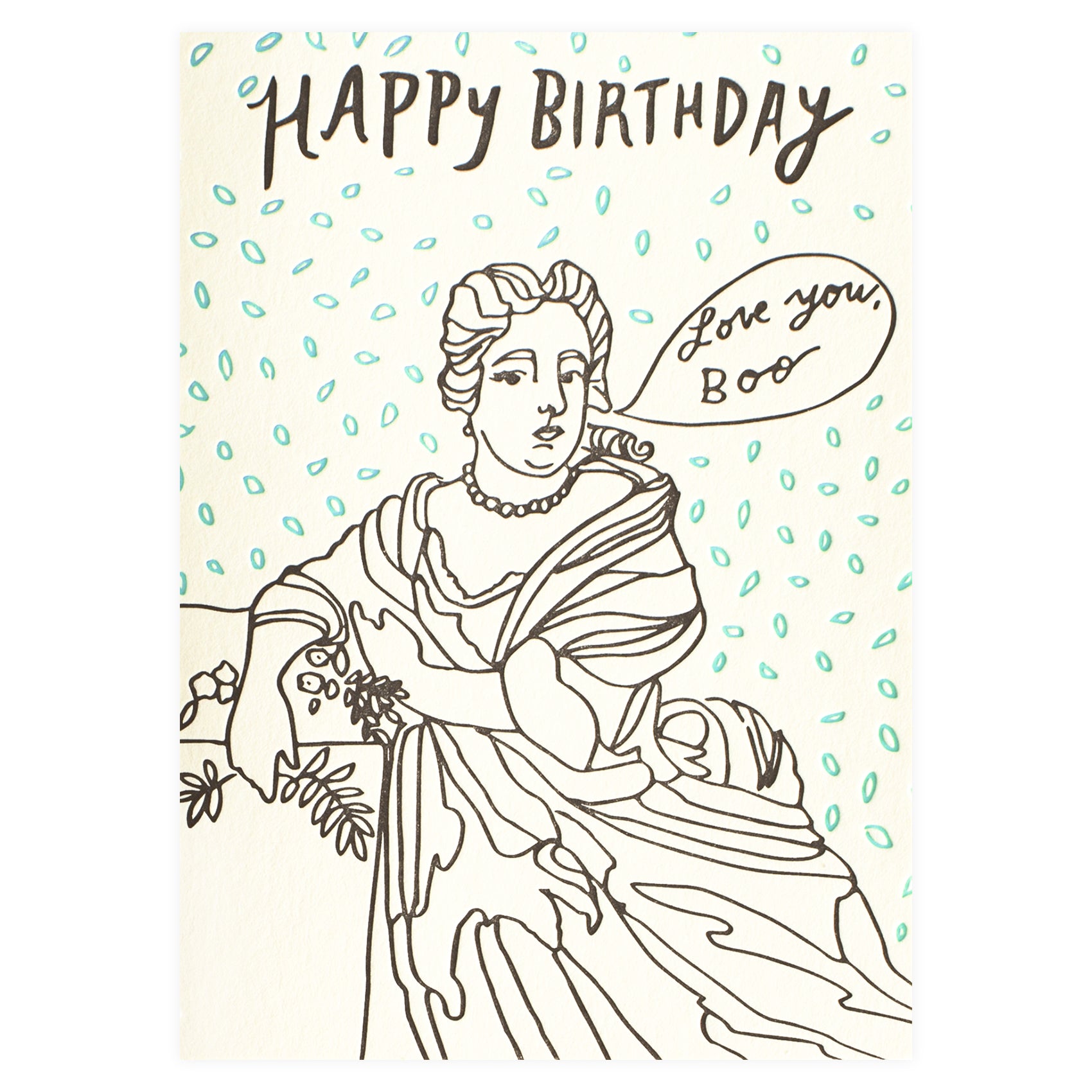 Wolf & Wren Press Portrait Birthday Card