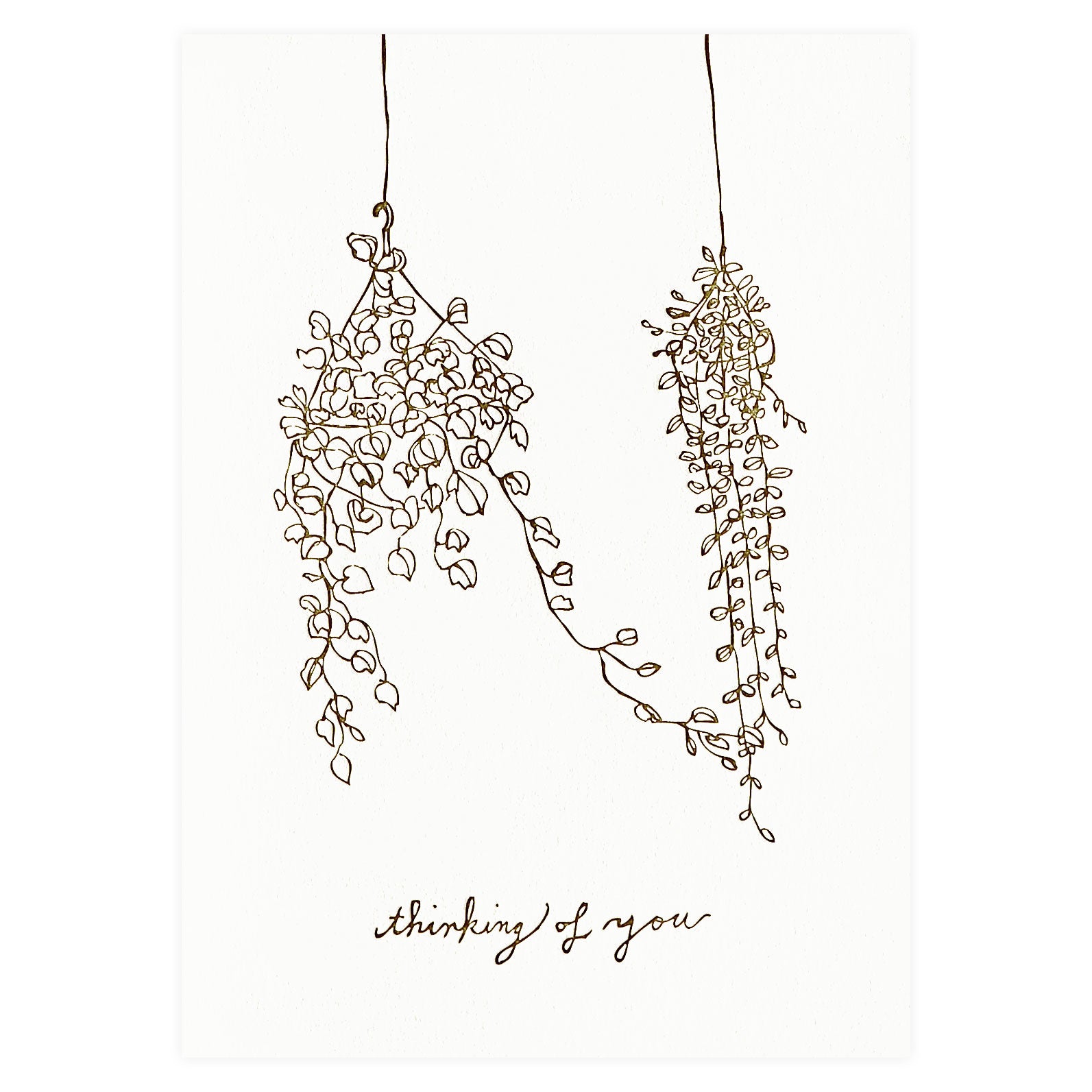 Wolf & Wren Press Thinking of You Sympathy Card