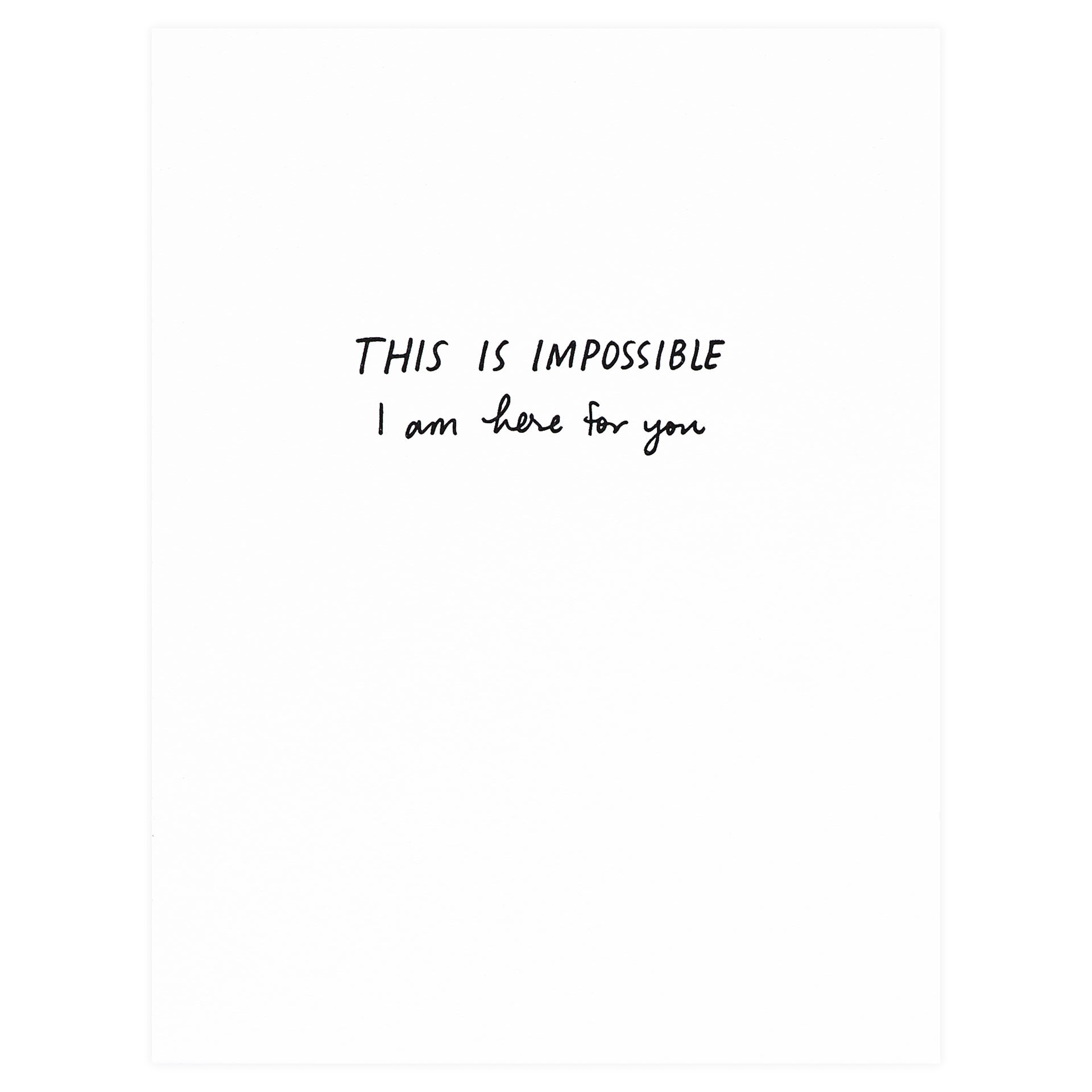 Iron Curtain Press This Is Impossible Greeting Card