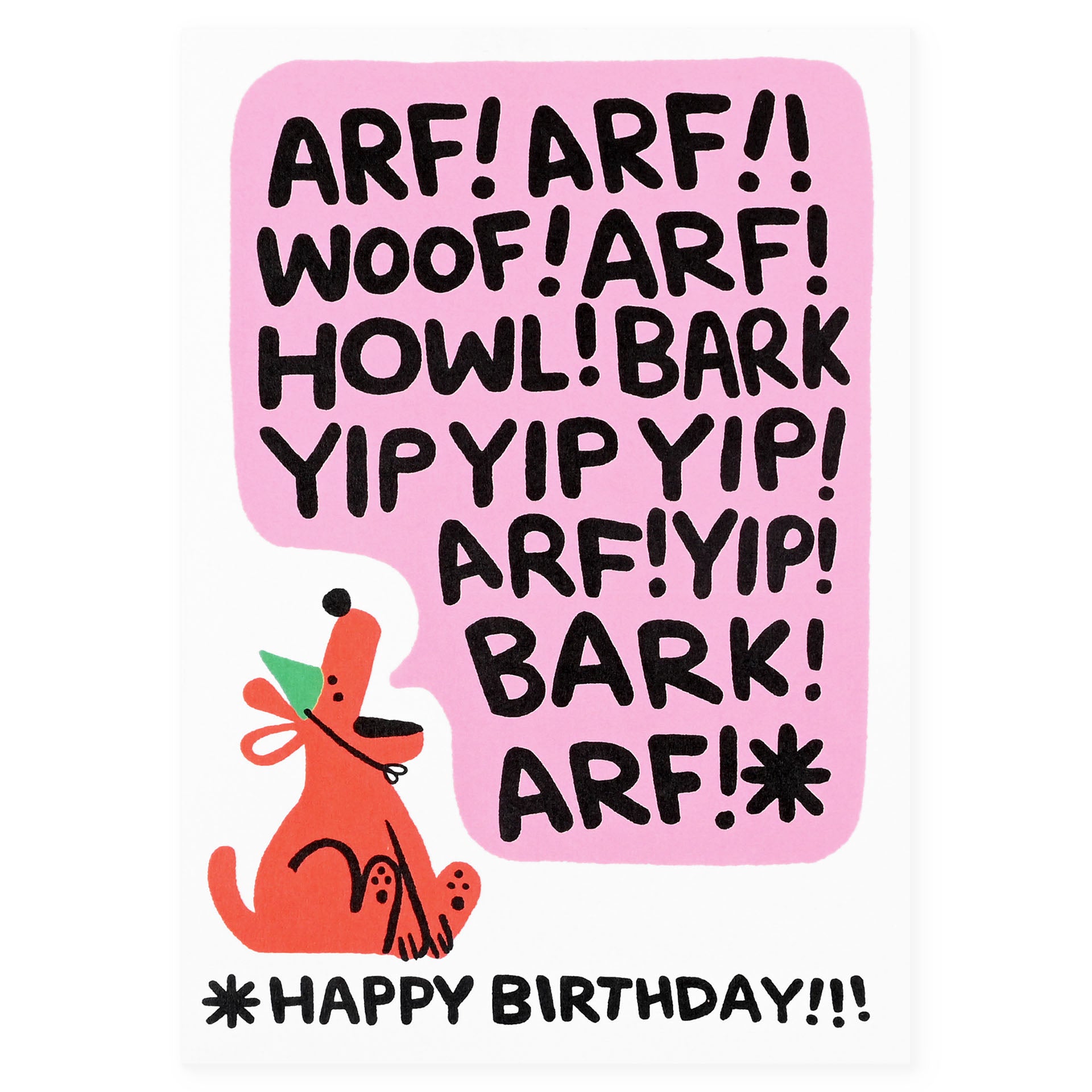 Wrap Birthday Bark Greeting Card