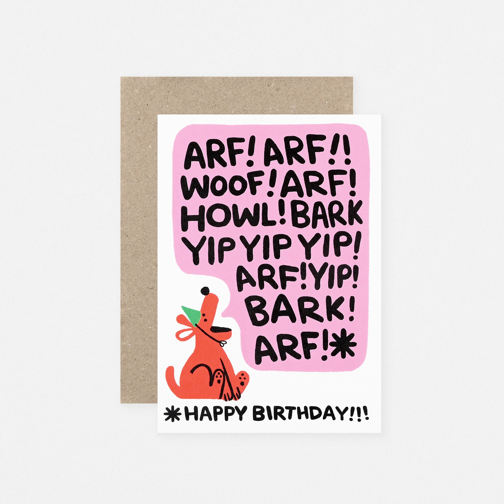 Wrap Birthday Bark Greeting Card