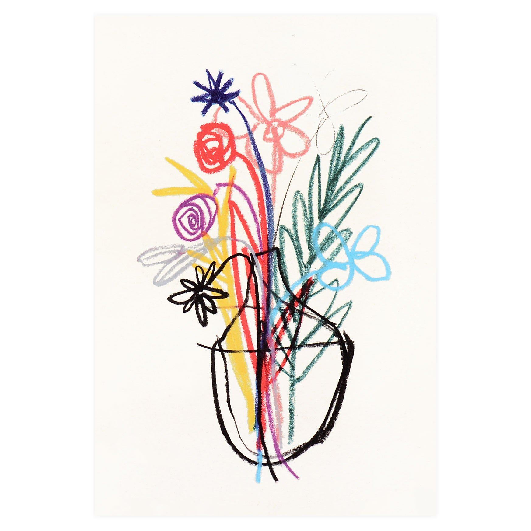 Wrap Bouquet Art Greeting Card