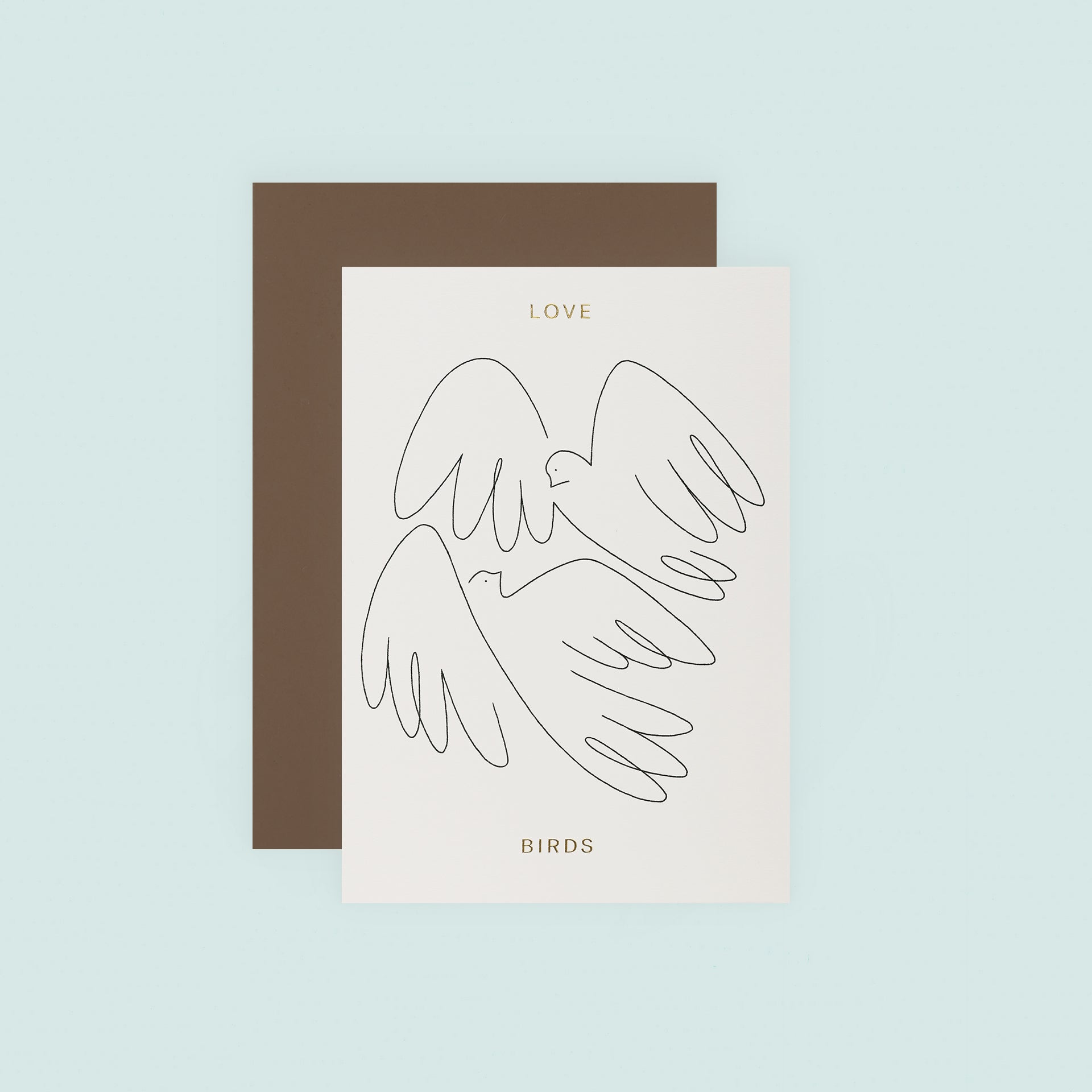 Wrap Love Birds Greeting Card