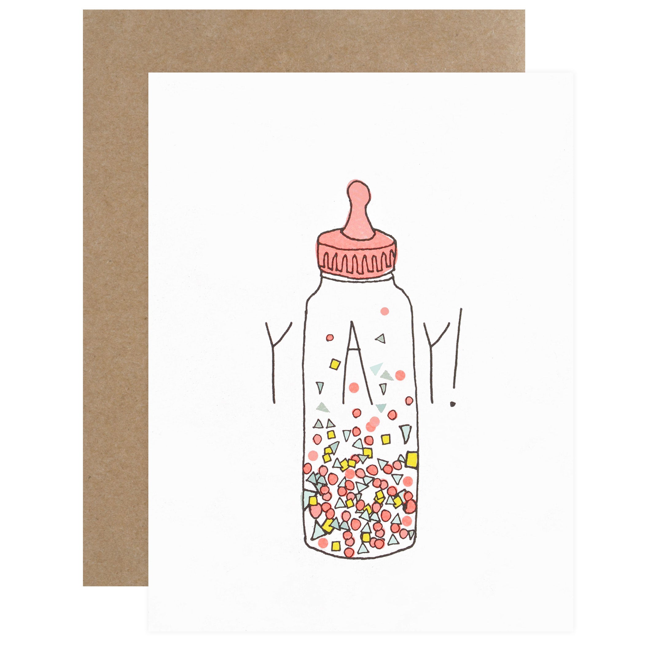 Hartland Brooklyn Yay Confetti New Baby Card