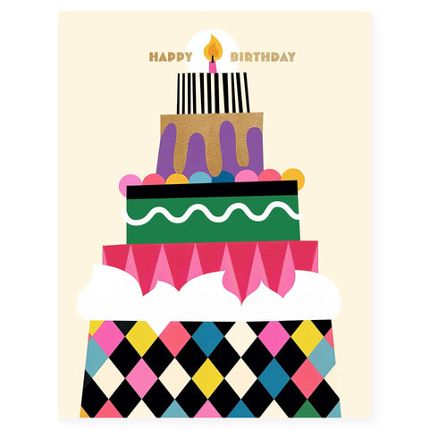 Nineteen Seventy Three Cake Tower Birthday Card