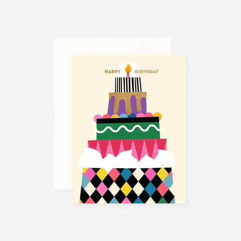 Nineteen Seventy Three Cake Tower Birthday Card