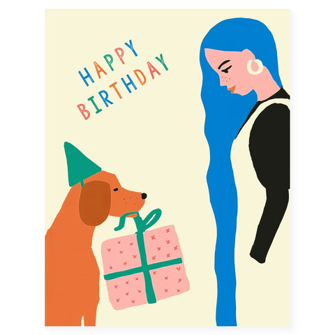 Nineteen Seventy Three Dog Present Greeting Card