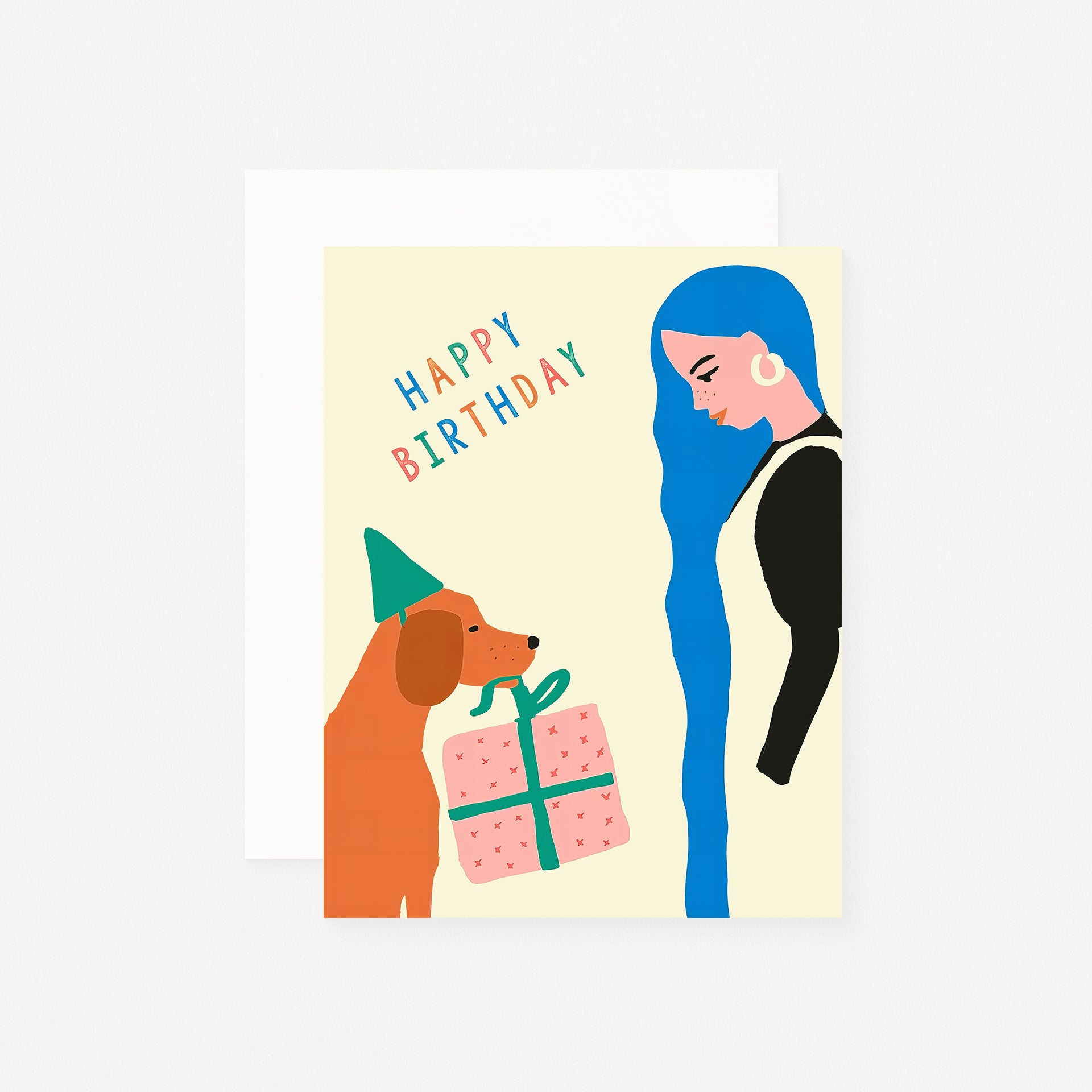 Nineteen Seventy Three Dog Present Greeting Card