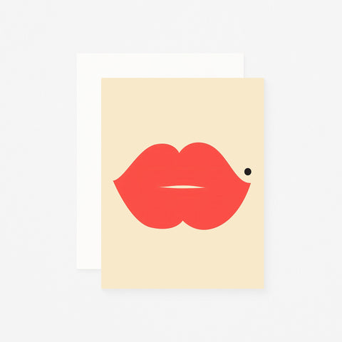 Lips Greeting Card