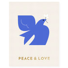 Nineteen Seventy Three Peace And Love Dove Holiday Card